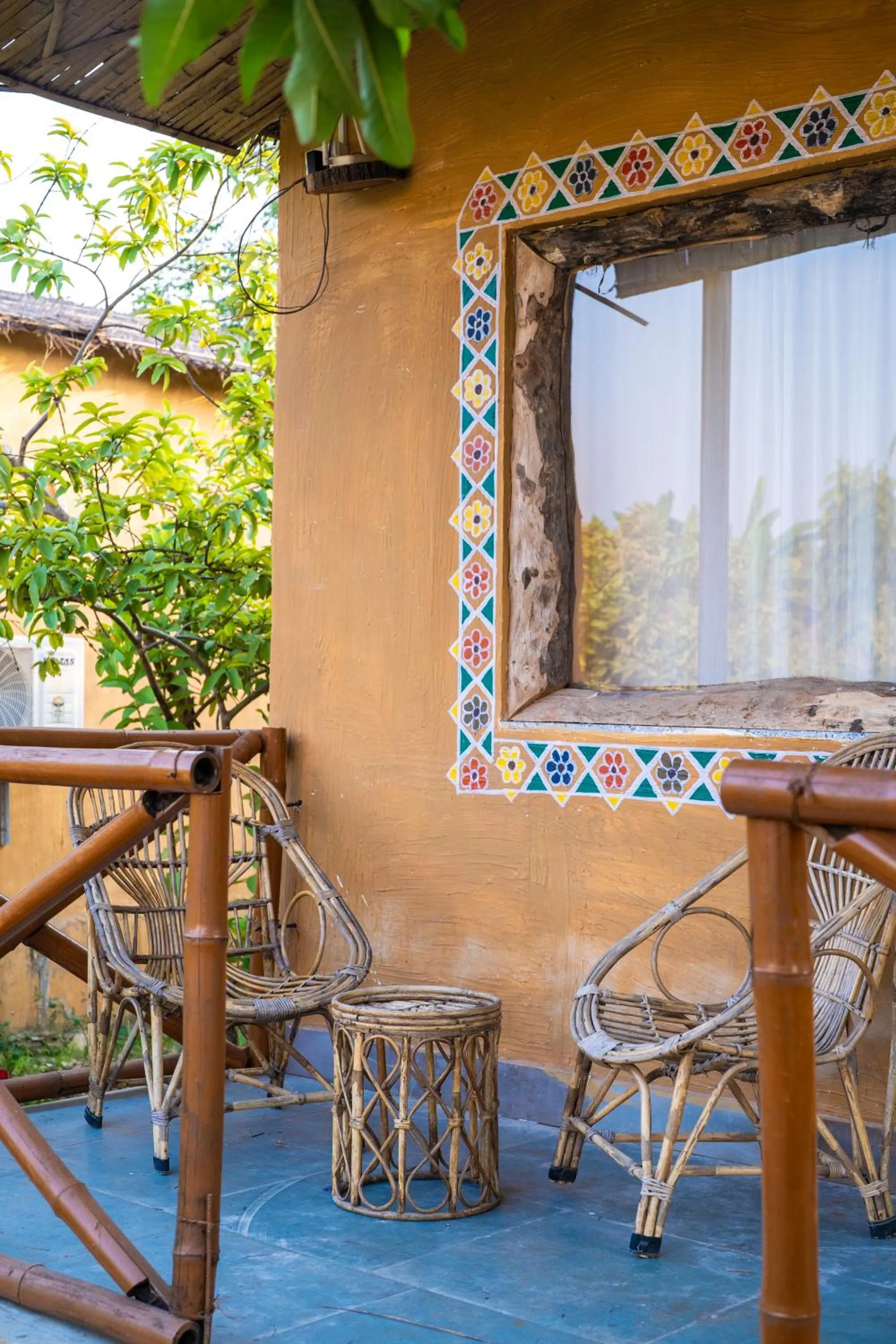 Balcony/Terrace in Paridhi Niwas, Ranthambore- near Tiger Safari Zones 1-5