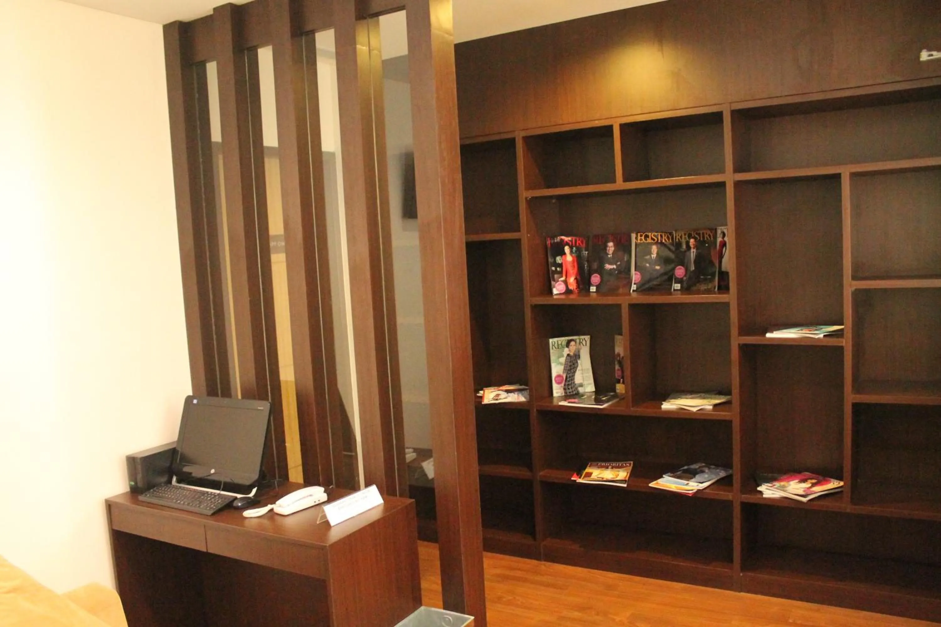 Library in Laras Asri Resort & Spa