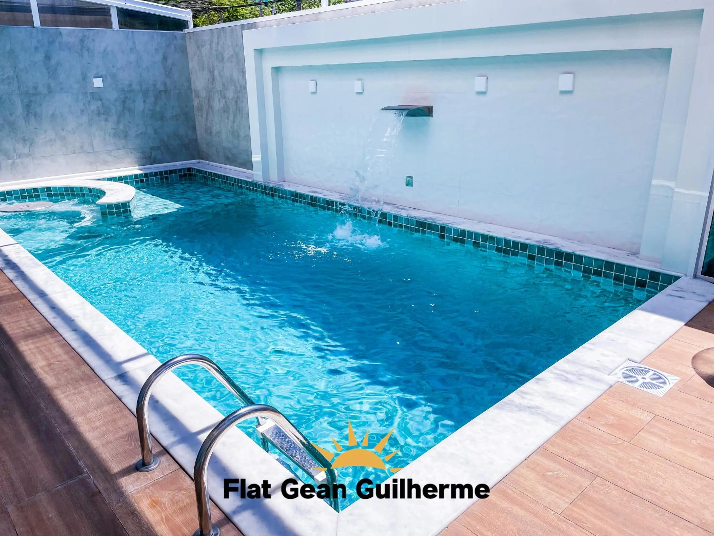 Pool view in Flat Gean Guilherme - Canasvieiras