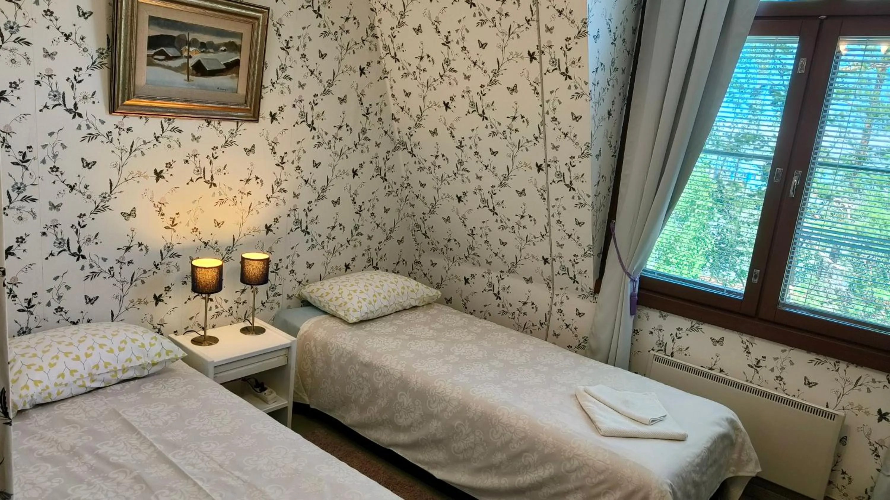 Bed in Mäntyluodon Hotelli