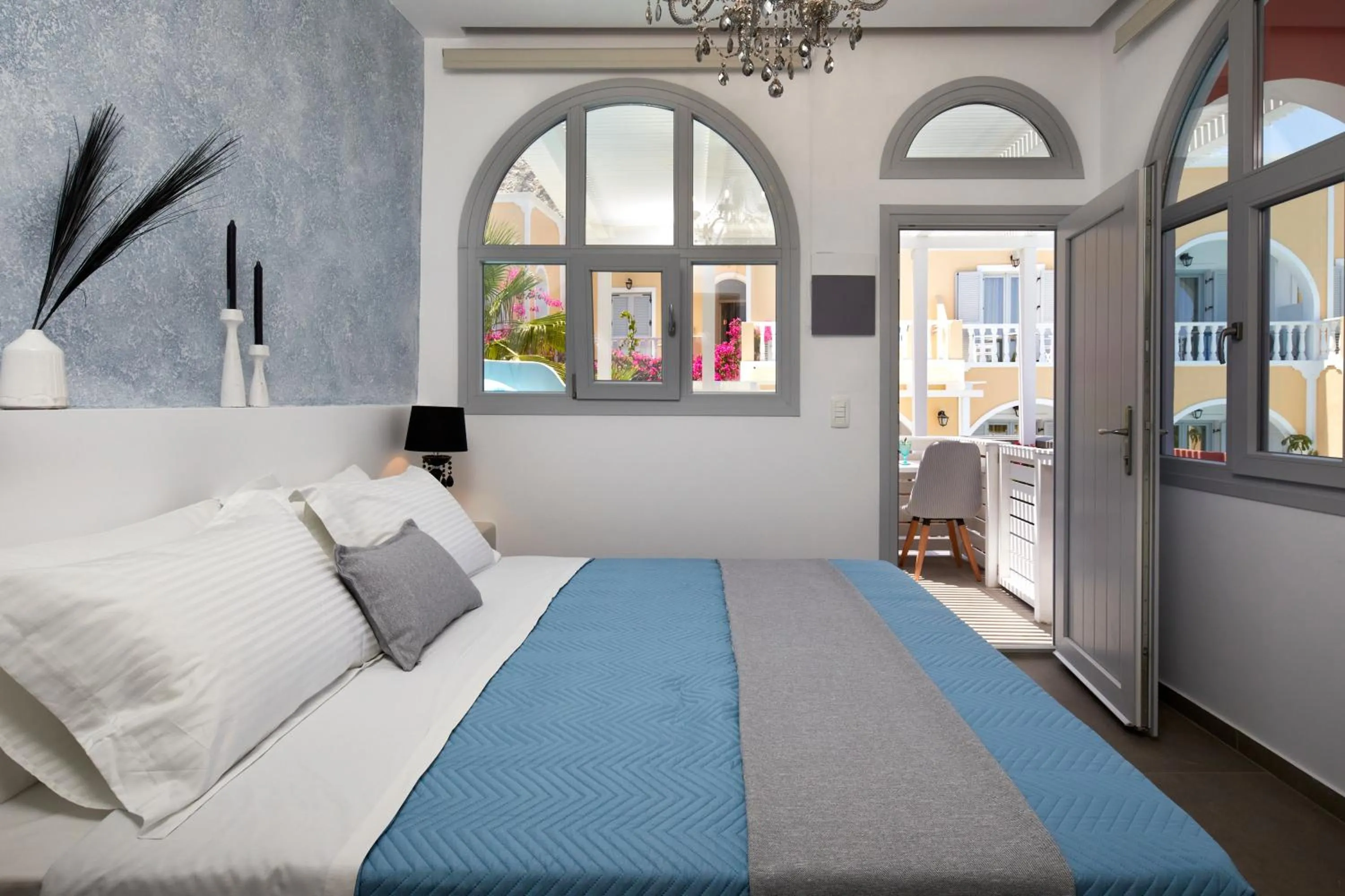 Bed in Blue Sea Hotel