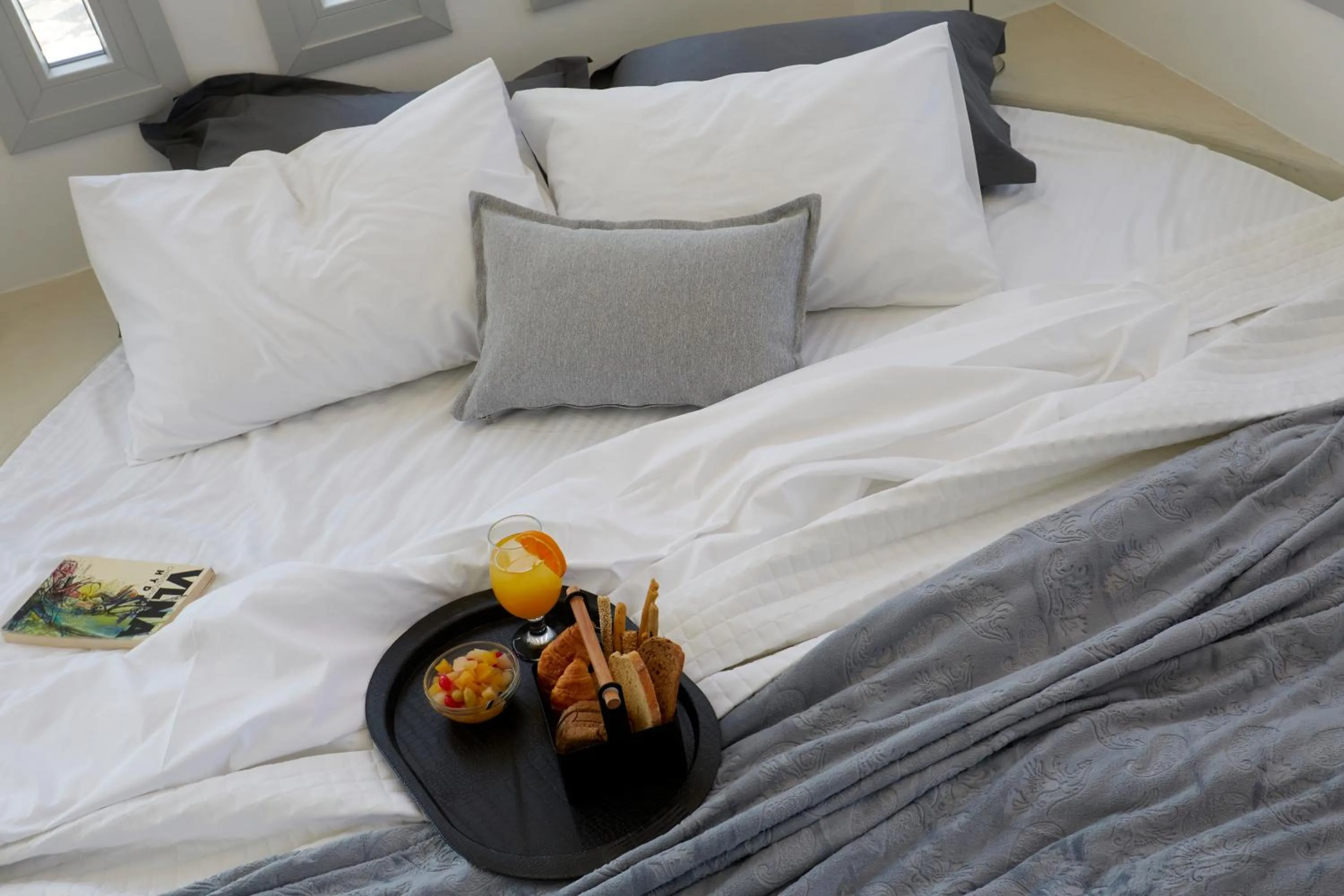 Bed in Blue Sea Hotel