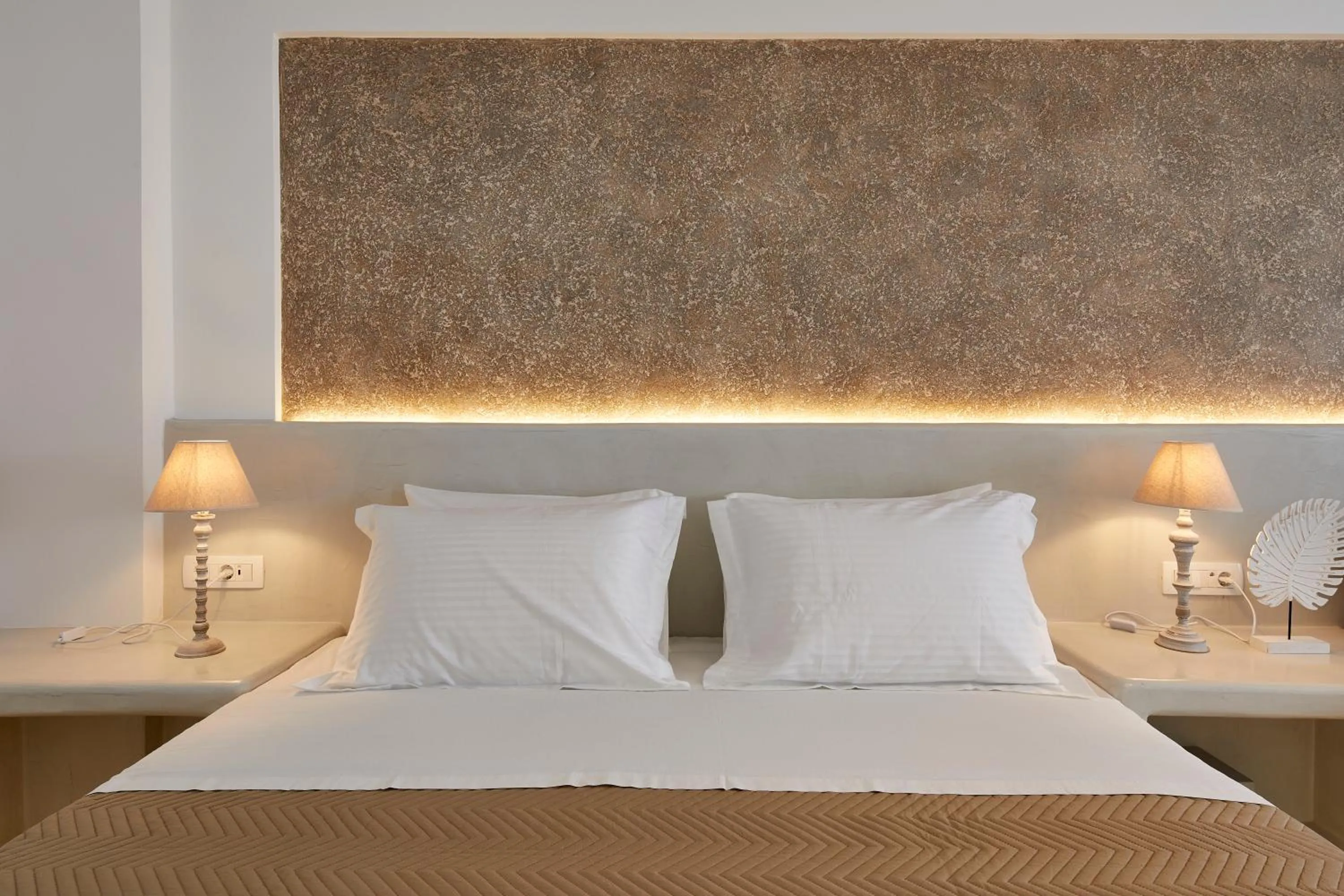 Bed in Blue Sea Hotel