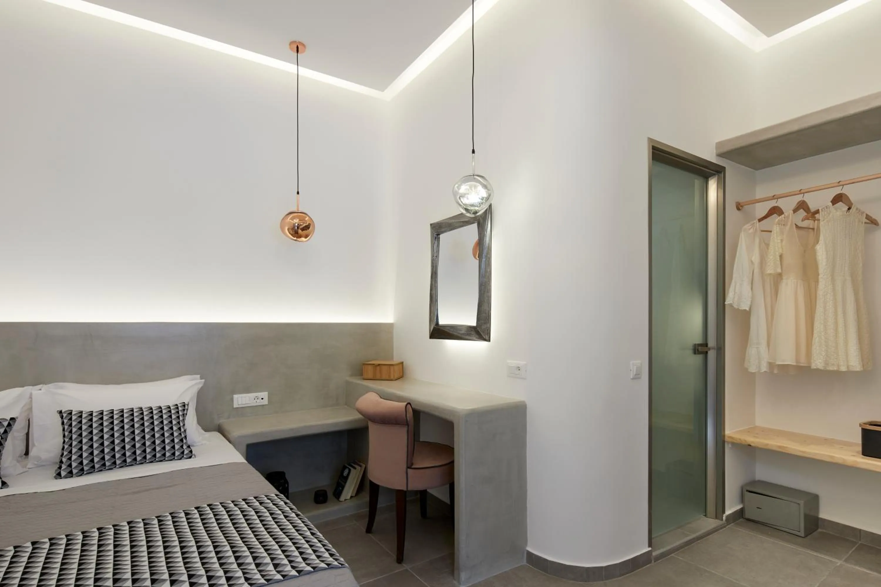 Bed in Blue Sea Hotel