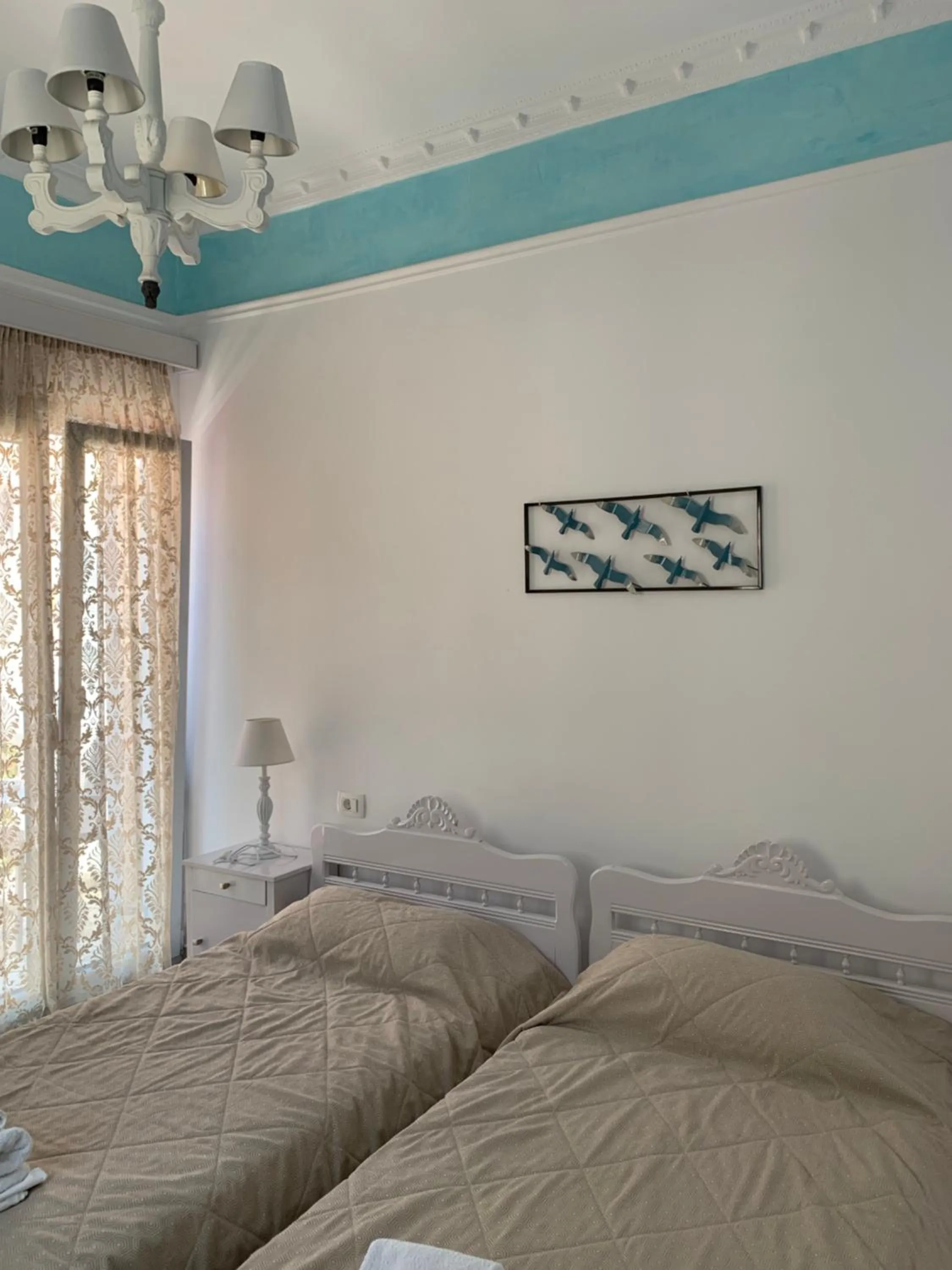 Bed in Blue Sea Hotel