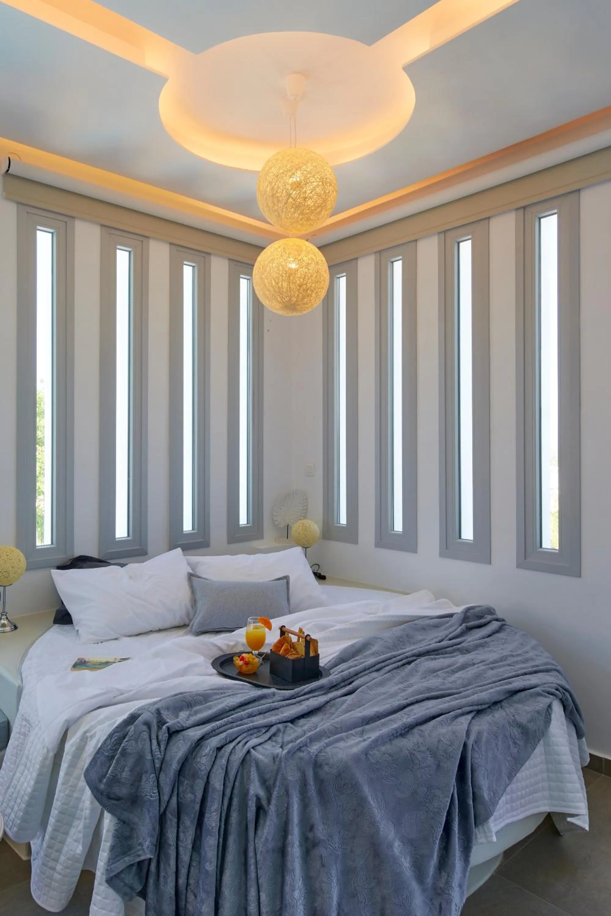 Bed in Blue Sea Hotel