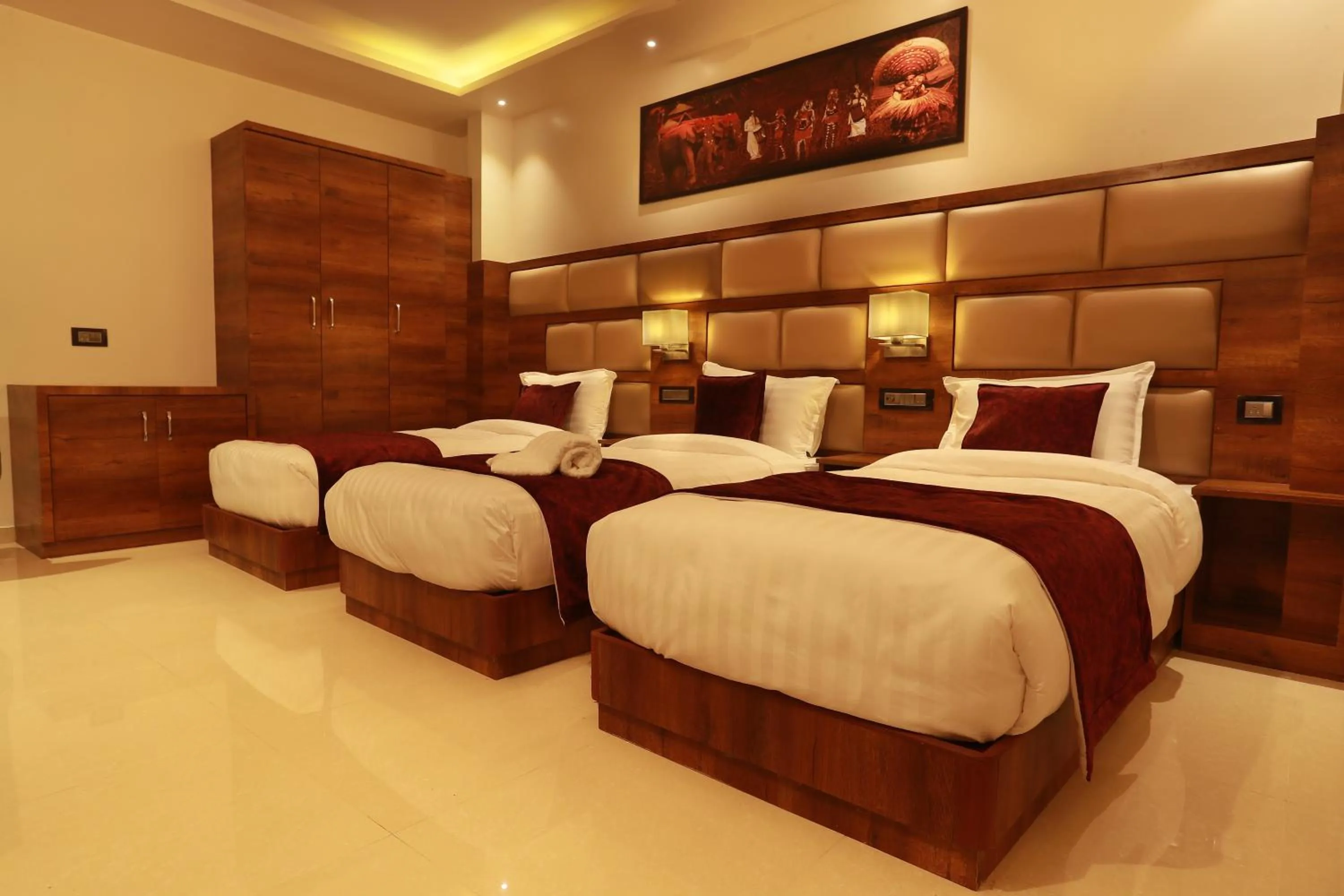 Bed in Aura One Hotel