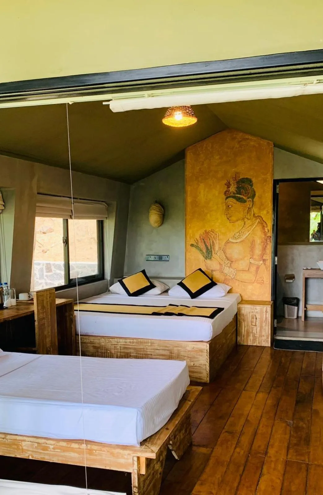 Bed in Ele Camp Udawalawe