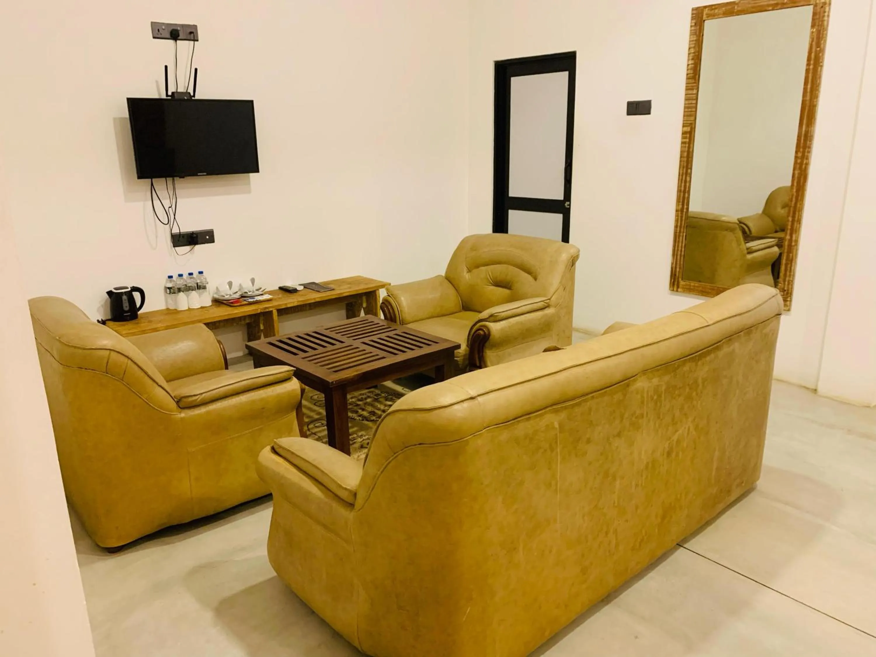 Seating area in Ele Camp Udawalawe