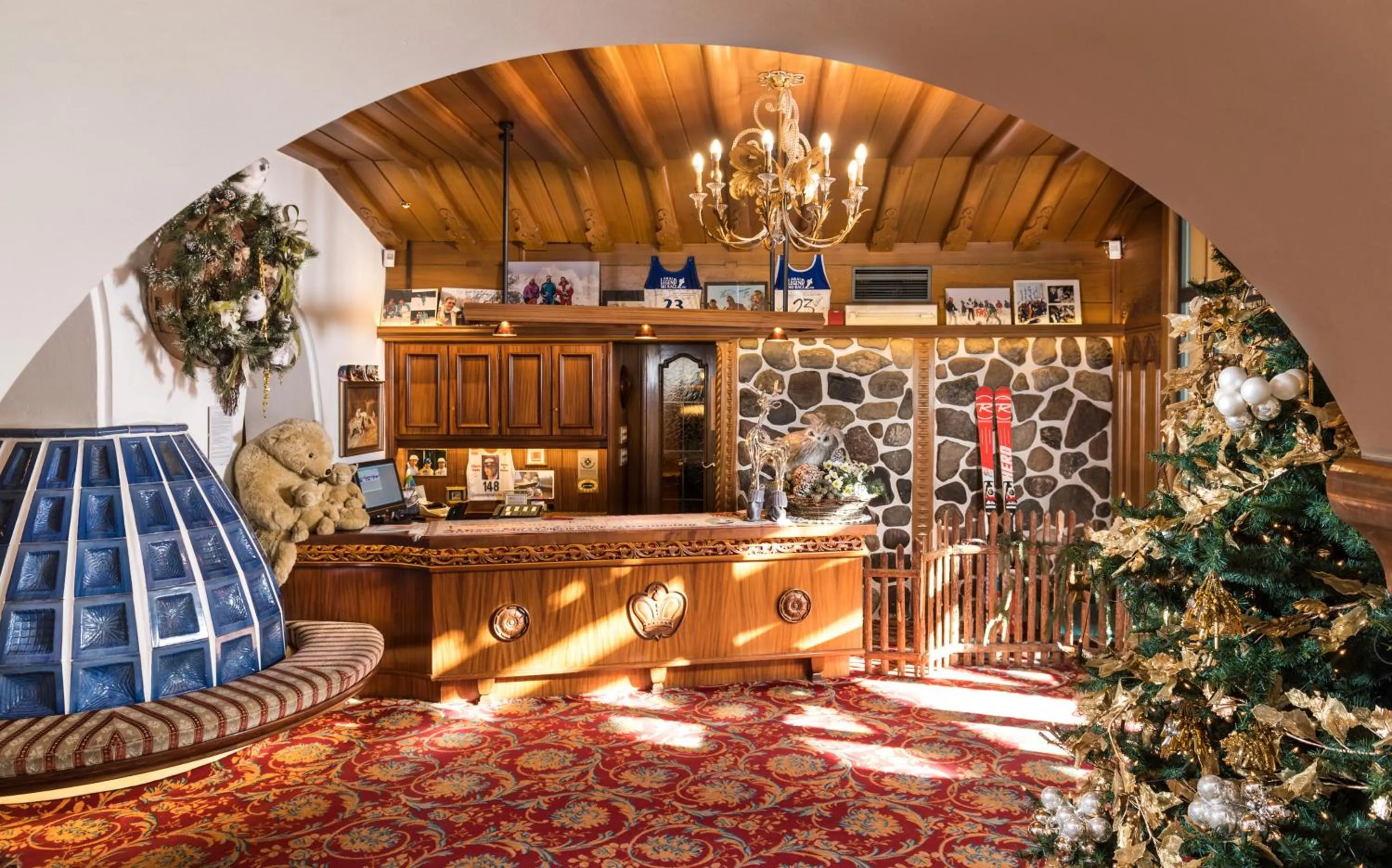 Lobby or reception in Alpen Hotel Corona