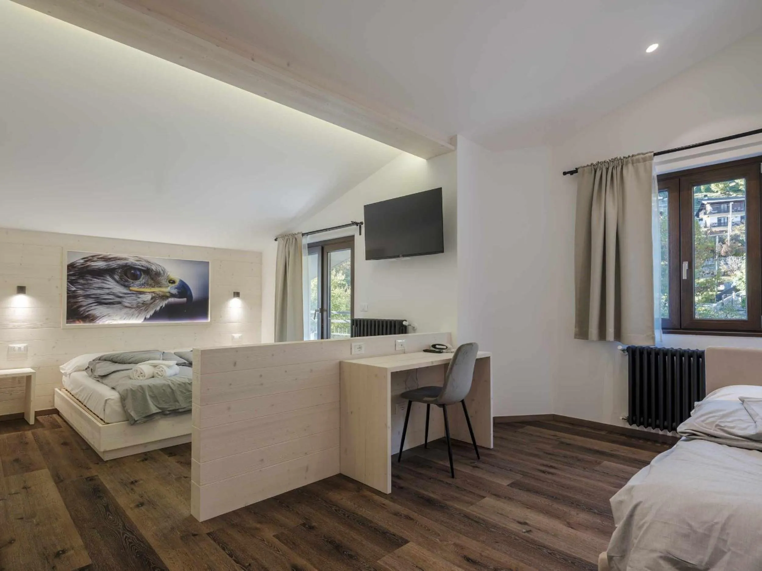 Bedroom, Bed in Hotel Garnì Alta Valle
