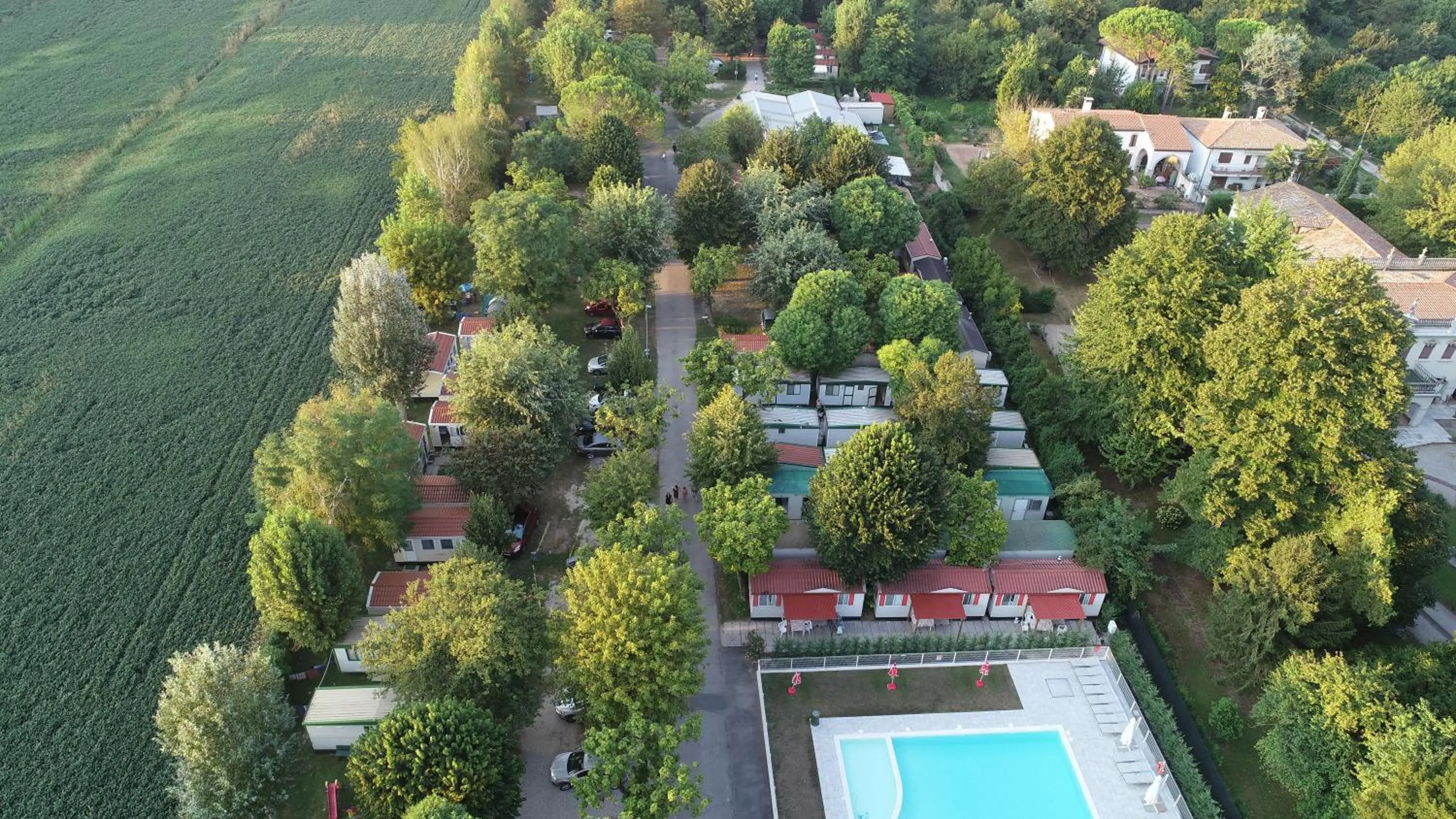 Bird's eye view in Camping Serenissima