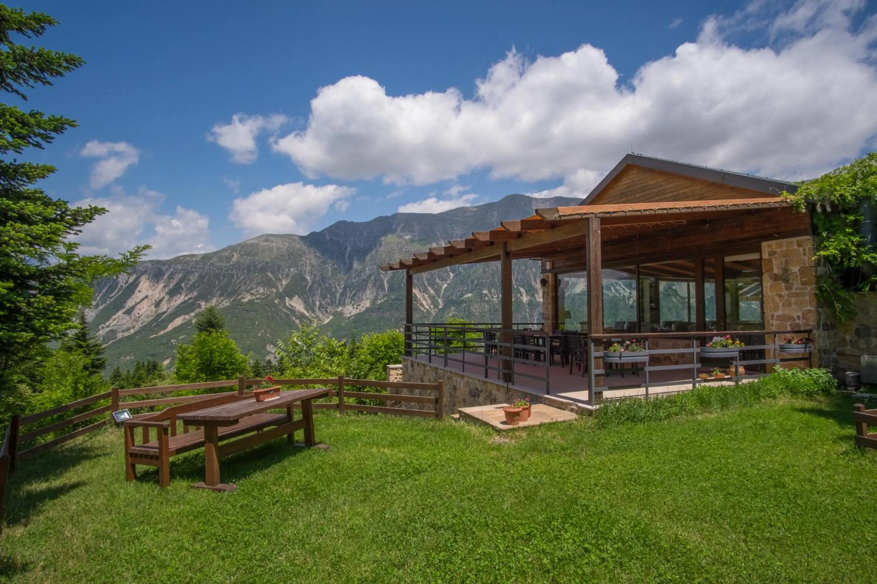 Garden view in Orizontes Tzoumerkon Hotel Resort
