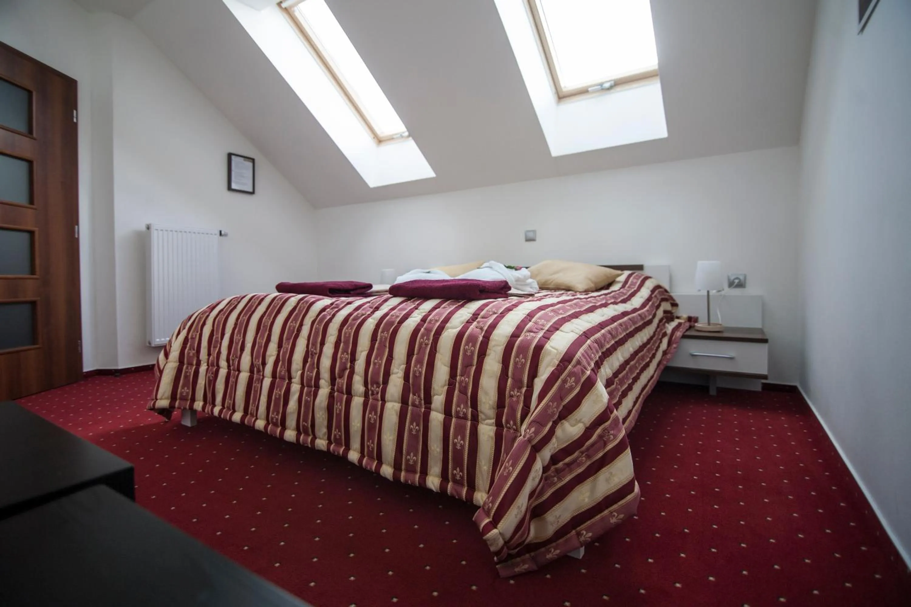 Bed in Hotel Krušnohorský Dvůr