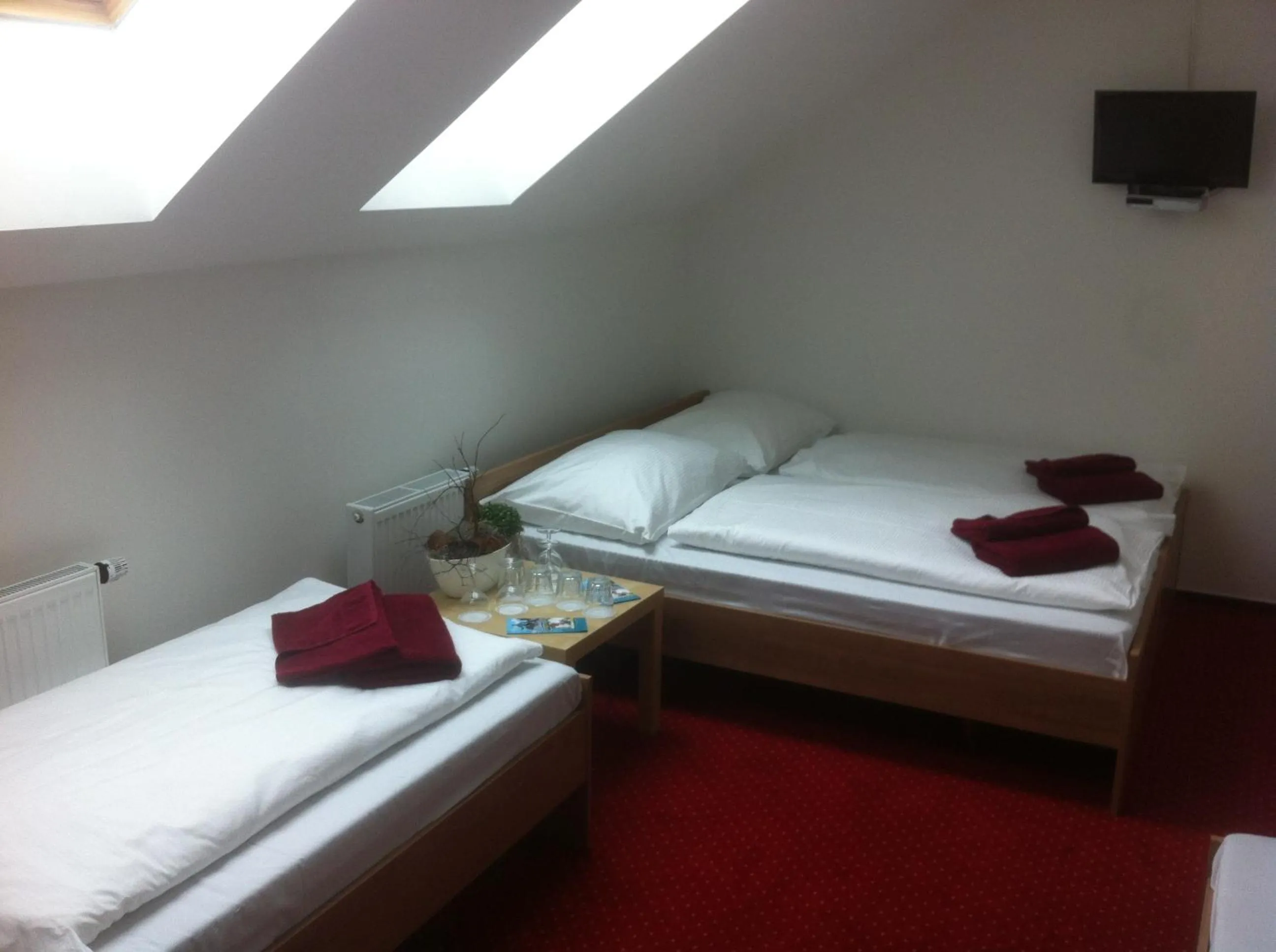 Bed in Hotel Krušnohorský Dvůr