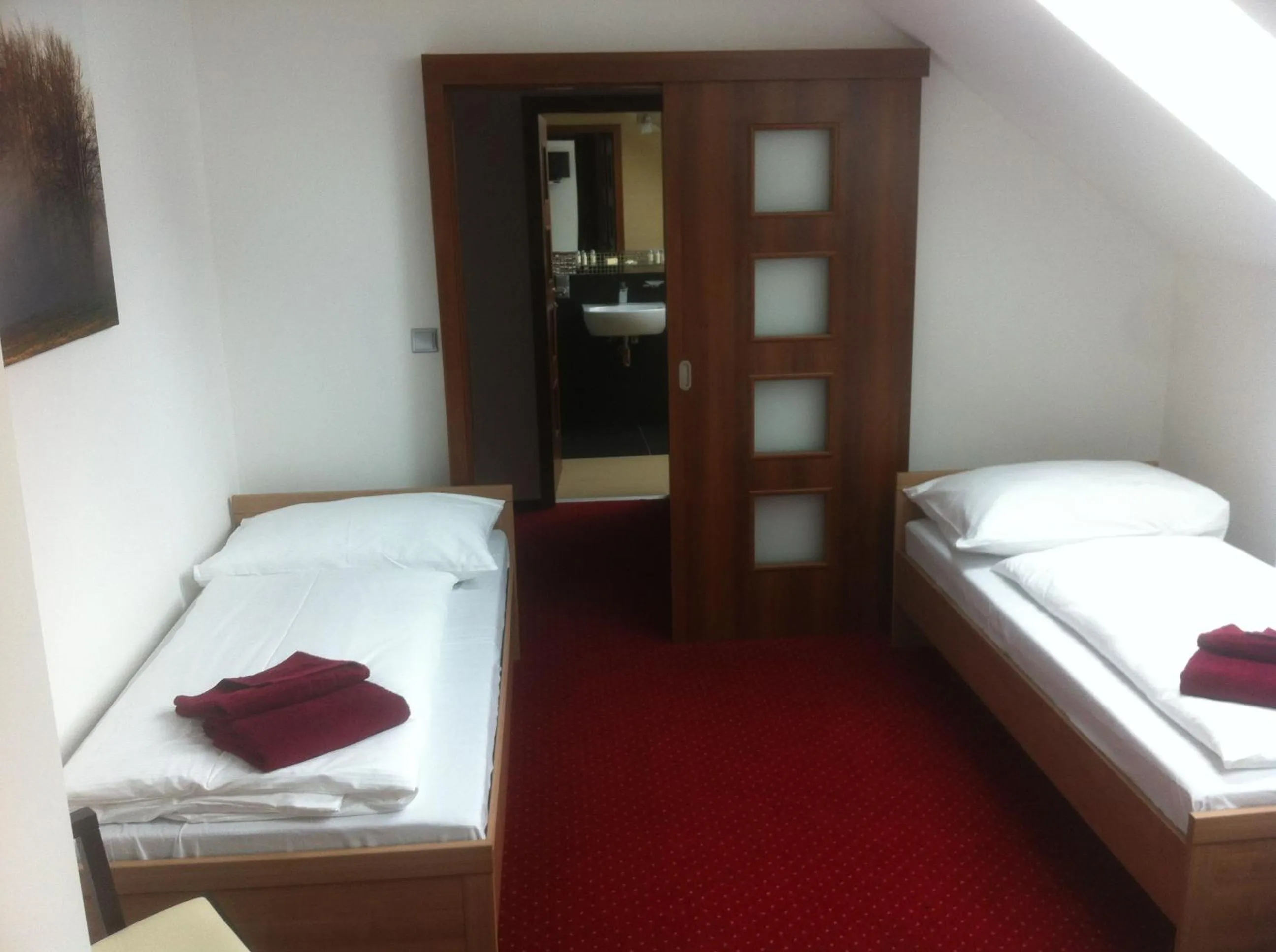 Bed in Hotel Krušnohorský Dvůr