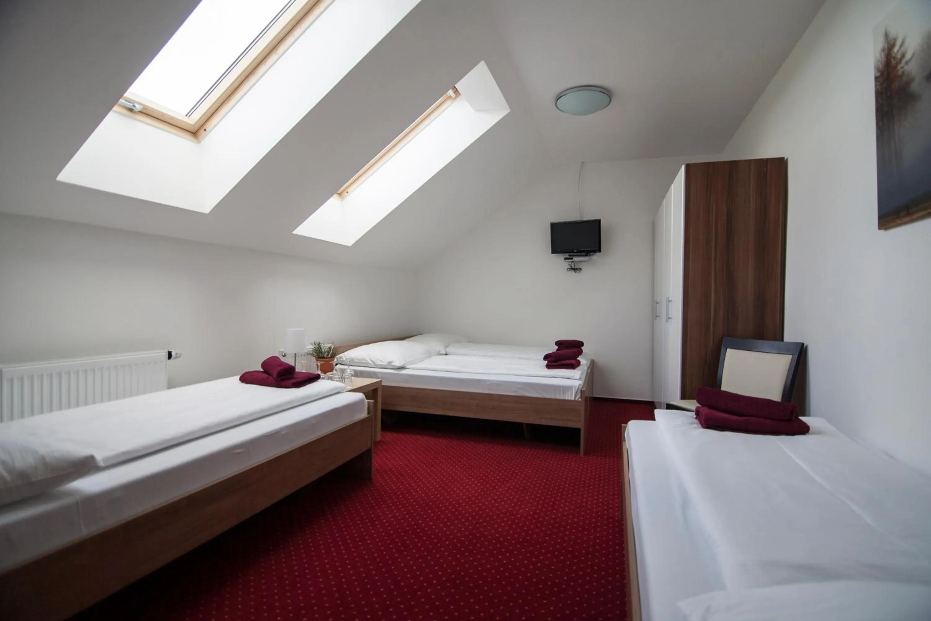 Bed in Hotel Krušnohorský Dvůr