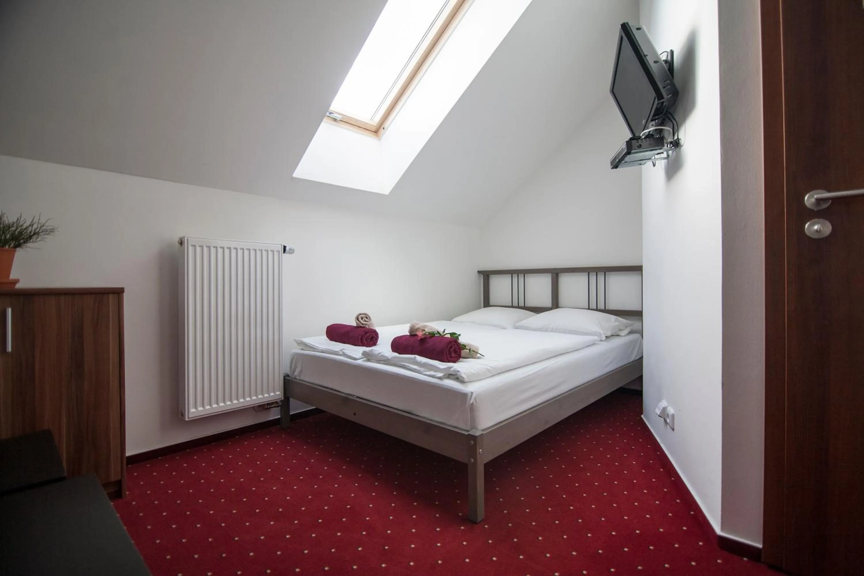 Bed in Hotel Krušnohorský Dvůr