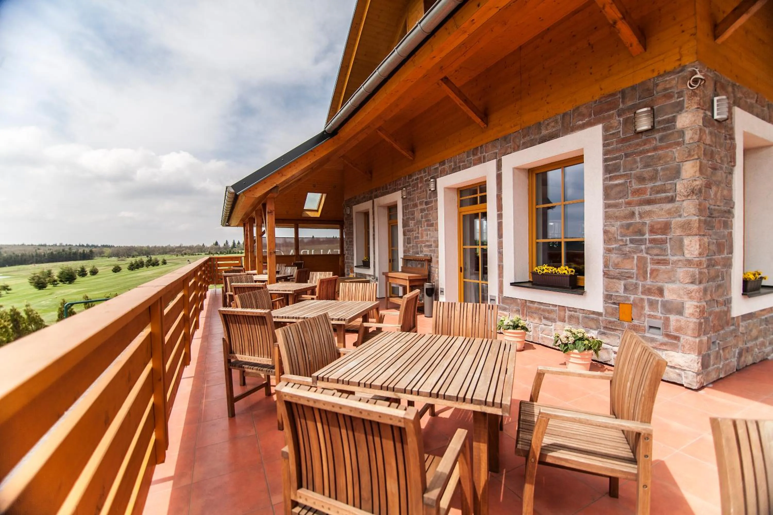 Balcony/Terrace in Hotel Krušnohorský Dvůr