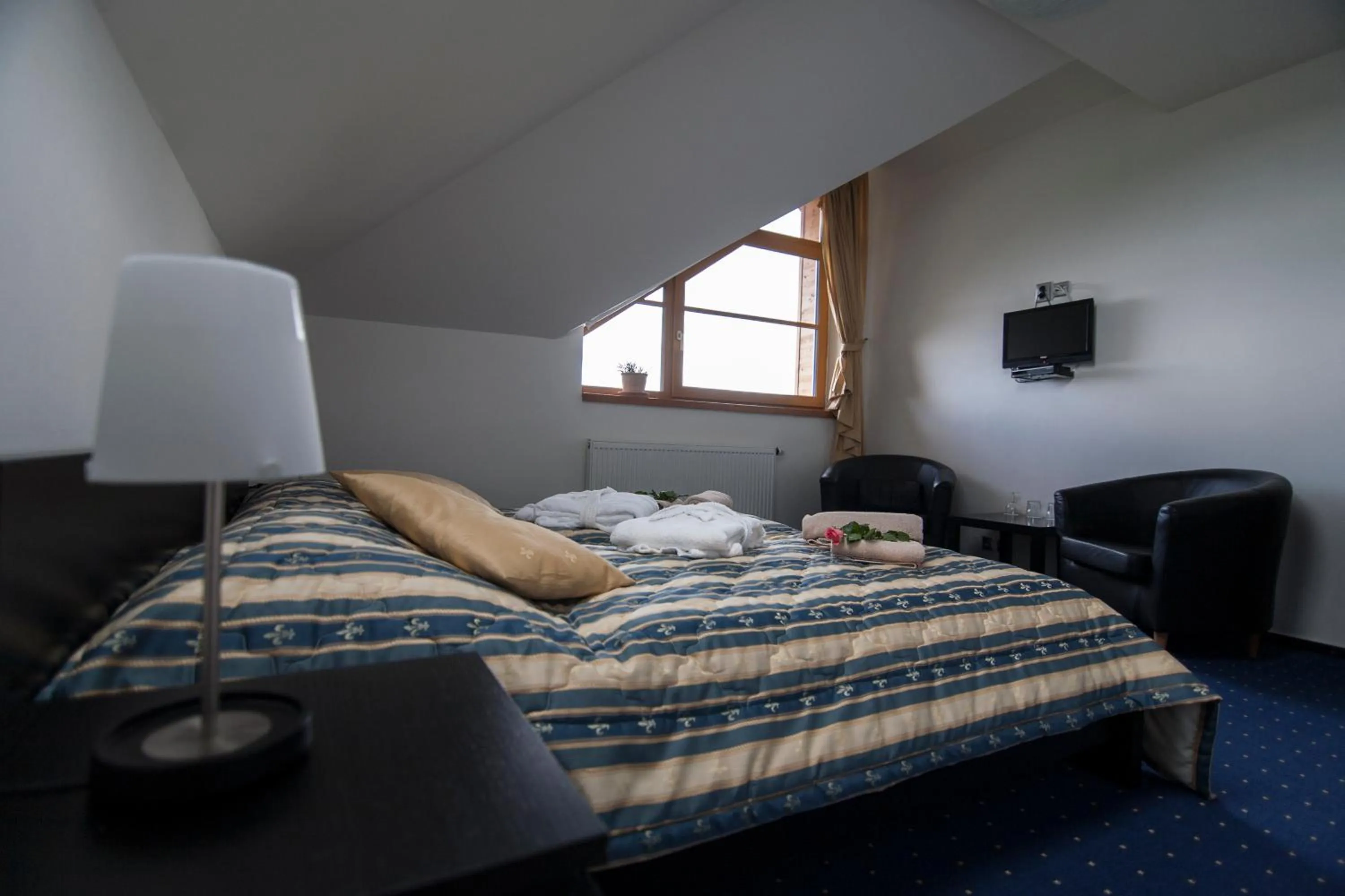 Bed in Hotel Krušnohorský Dvůr