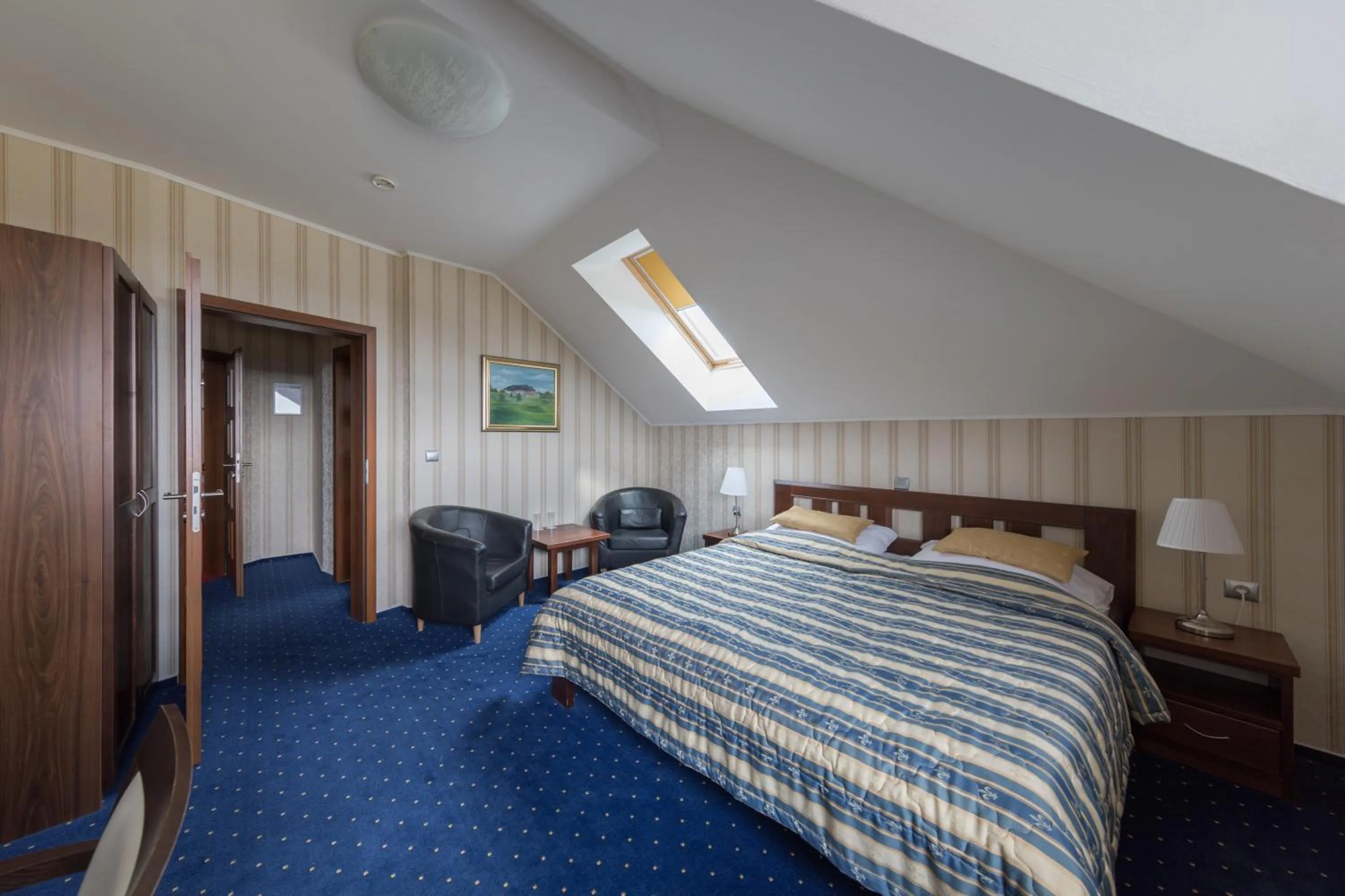 Bed in Hotel Krušnohorský Dvůr