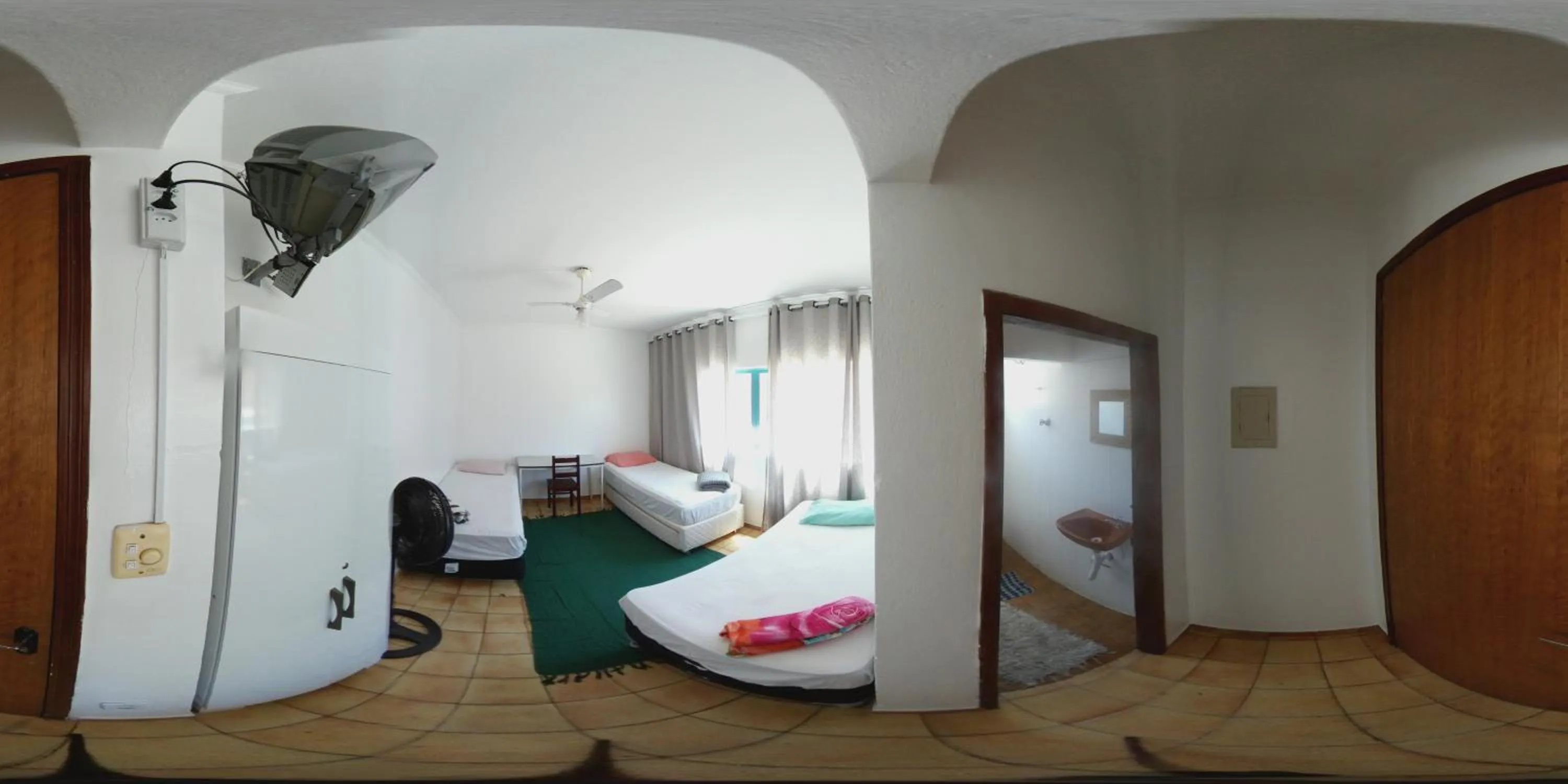 Bed in Hotel Pousada Liberdade