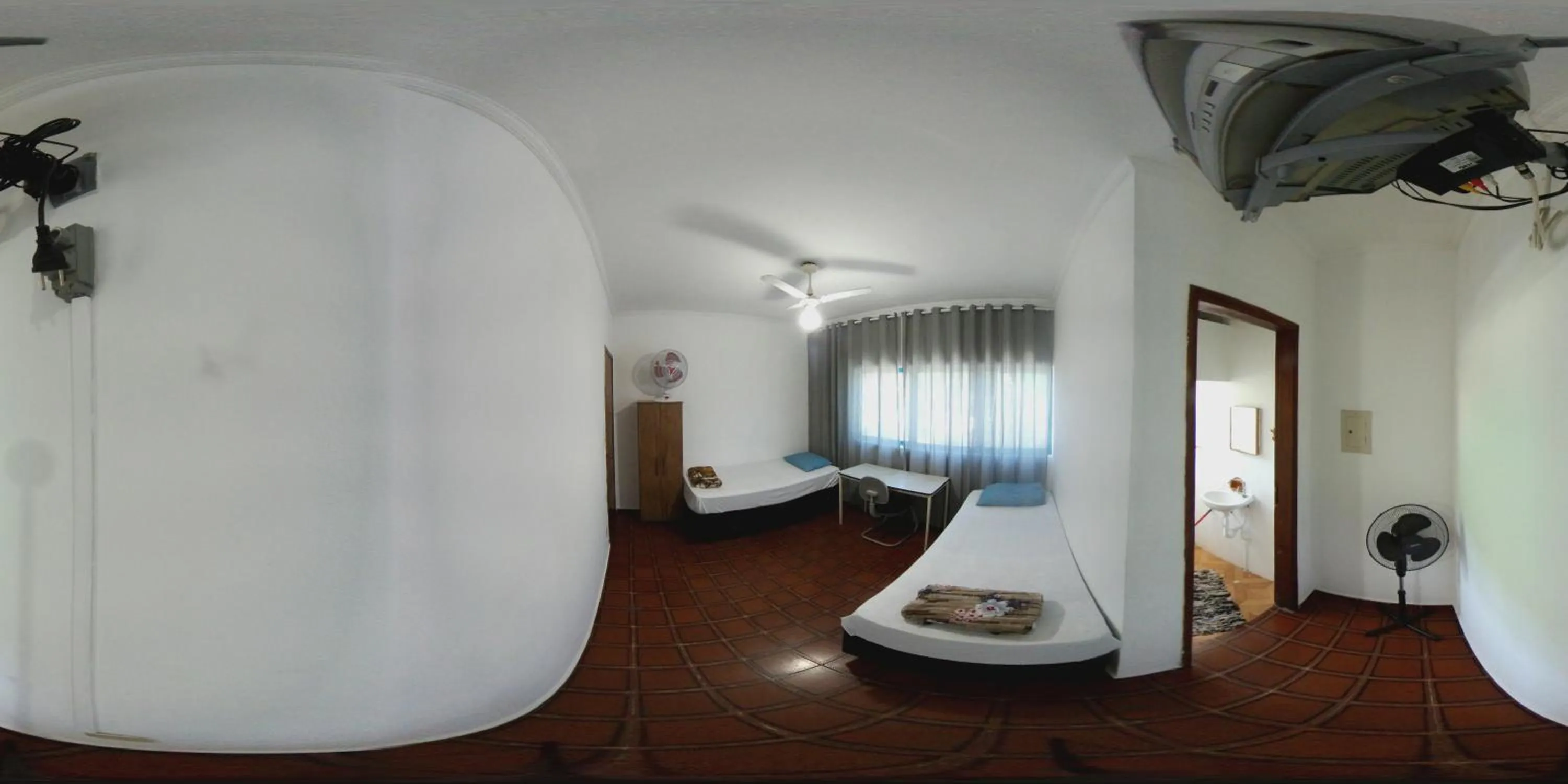 Bed in Hotel Pousada Liberdade