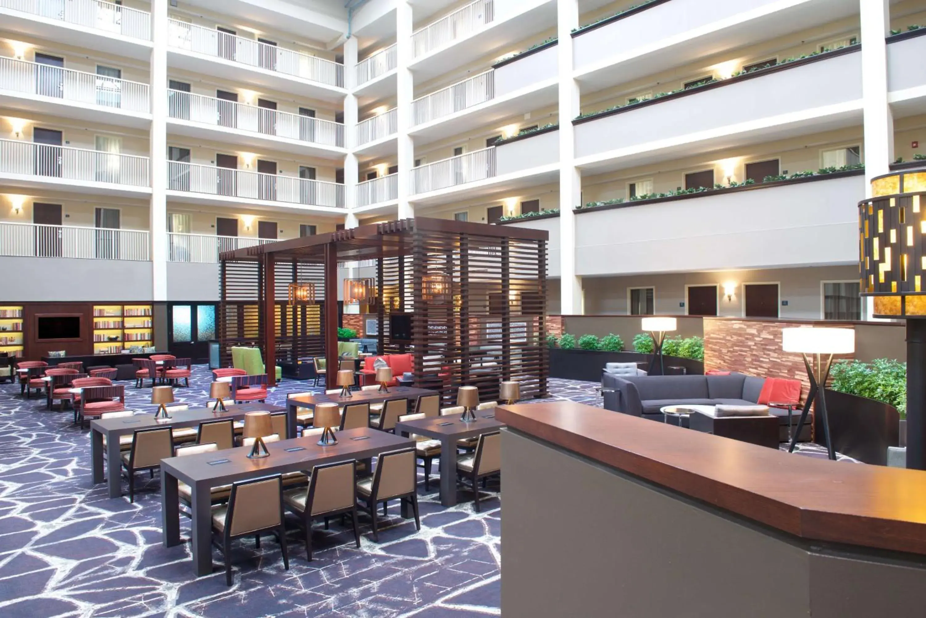 Lobby or reception in Embassy Suites by Hilton Philadelphia Airport Lobby or reception in Embassy Suites by Hilton Philadelphia Airport