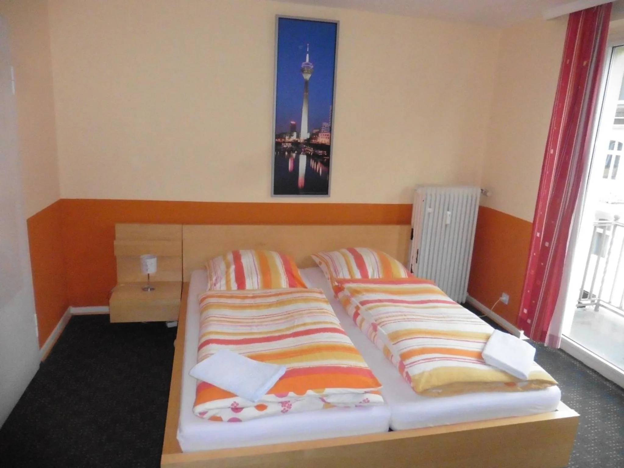 Balcony/Terrace, Bed in Gästehaus Grupello