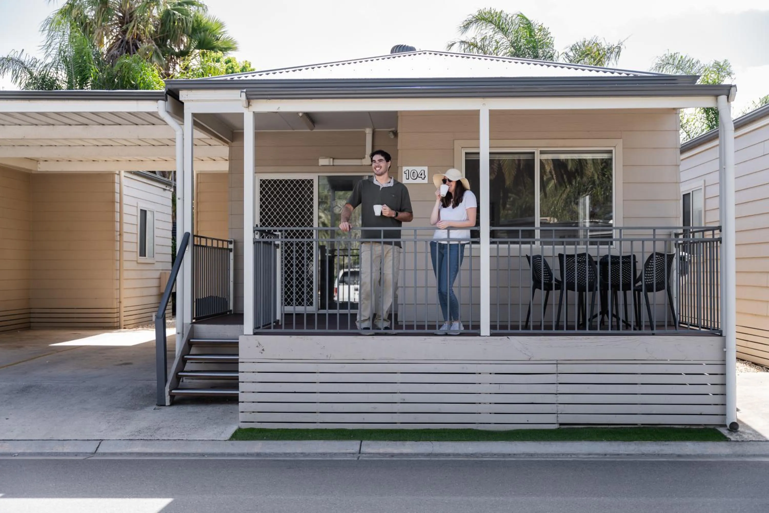 group of guests in Highway 1 Holiday & Lifestyle Park