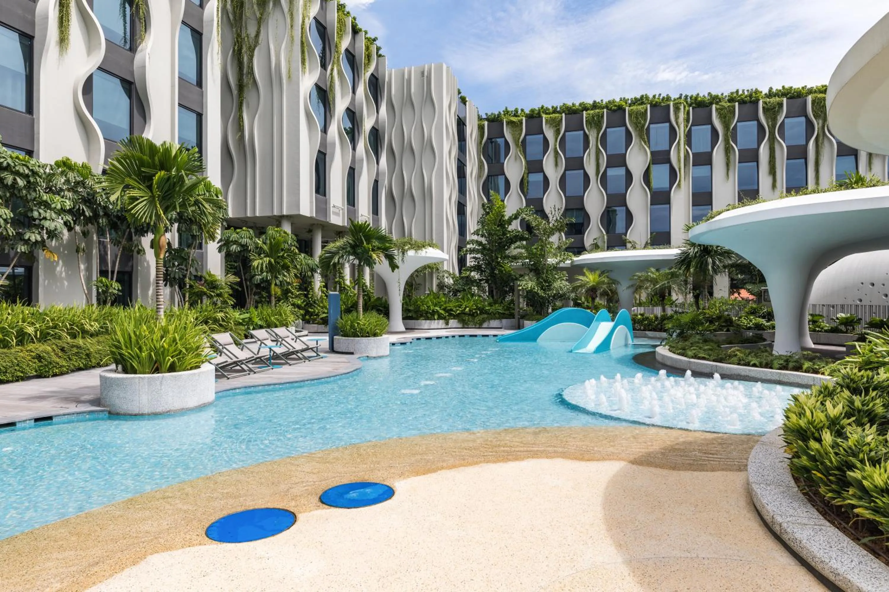 Swimming pool in Village Hotel Sentosa by Far East Hospitality