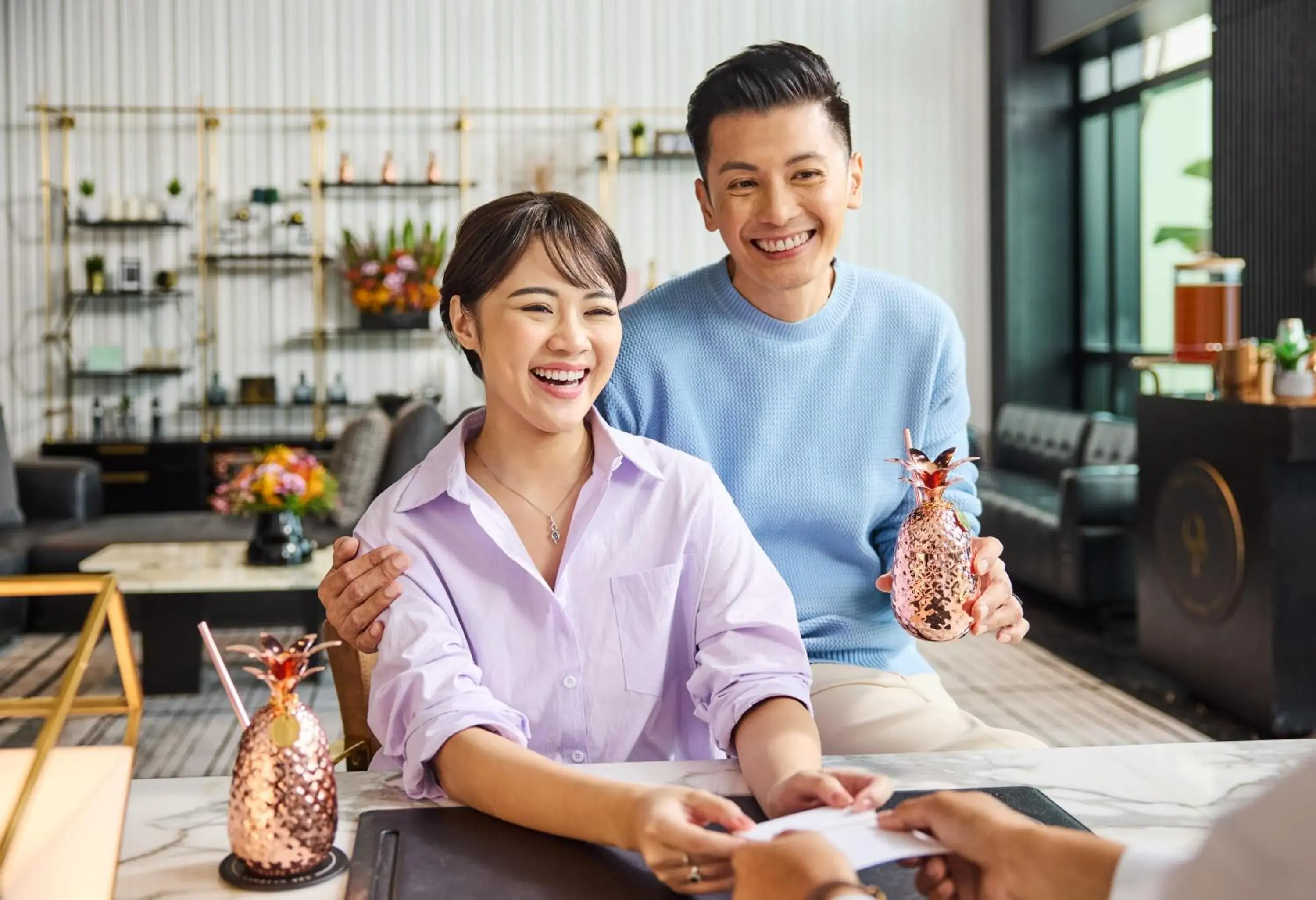 Lobby or reception in The Outpost Hotel Sentosa by Far East Hospitality Lobby or reception in The Outpost Hotel Sentosa by Far East Hospitality
