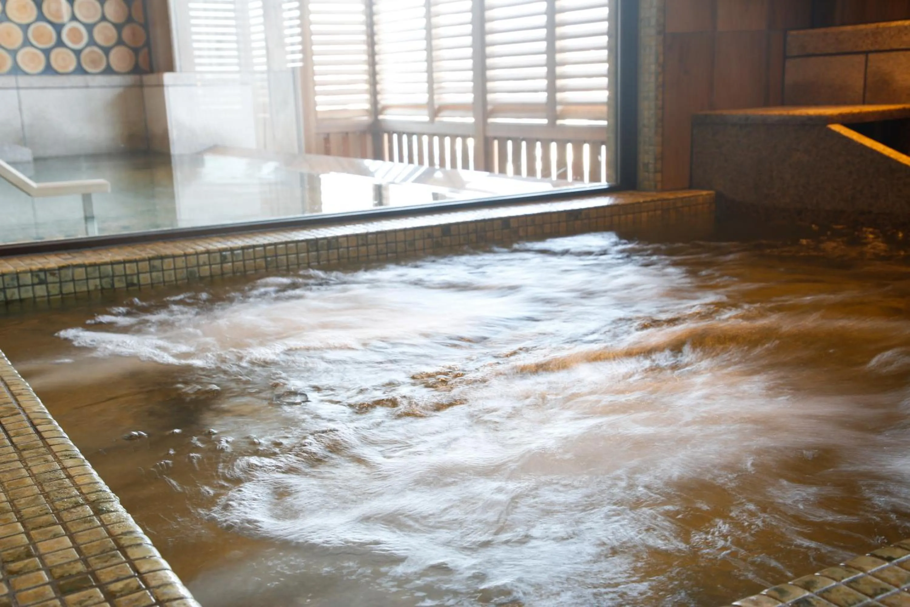 Hot Spring Bath in The Shiroyama Terrace Tsuyama Villa