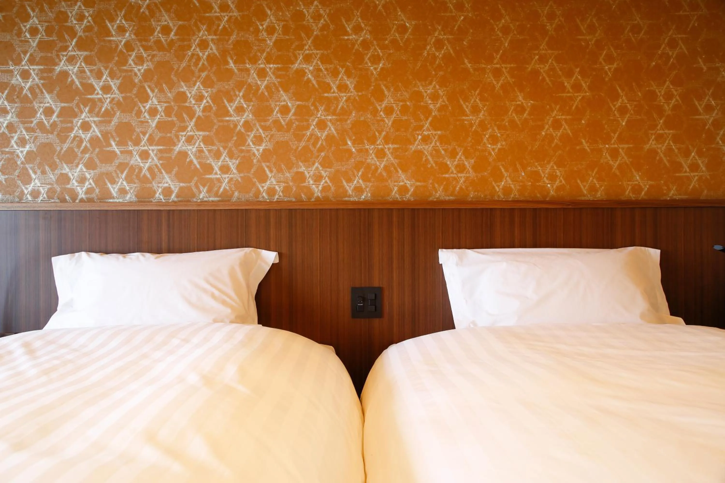 Bed in The Shiroyama Terrace Tsuyama Villa