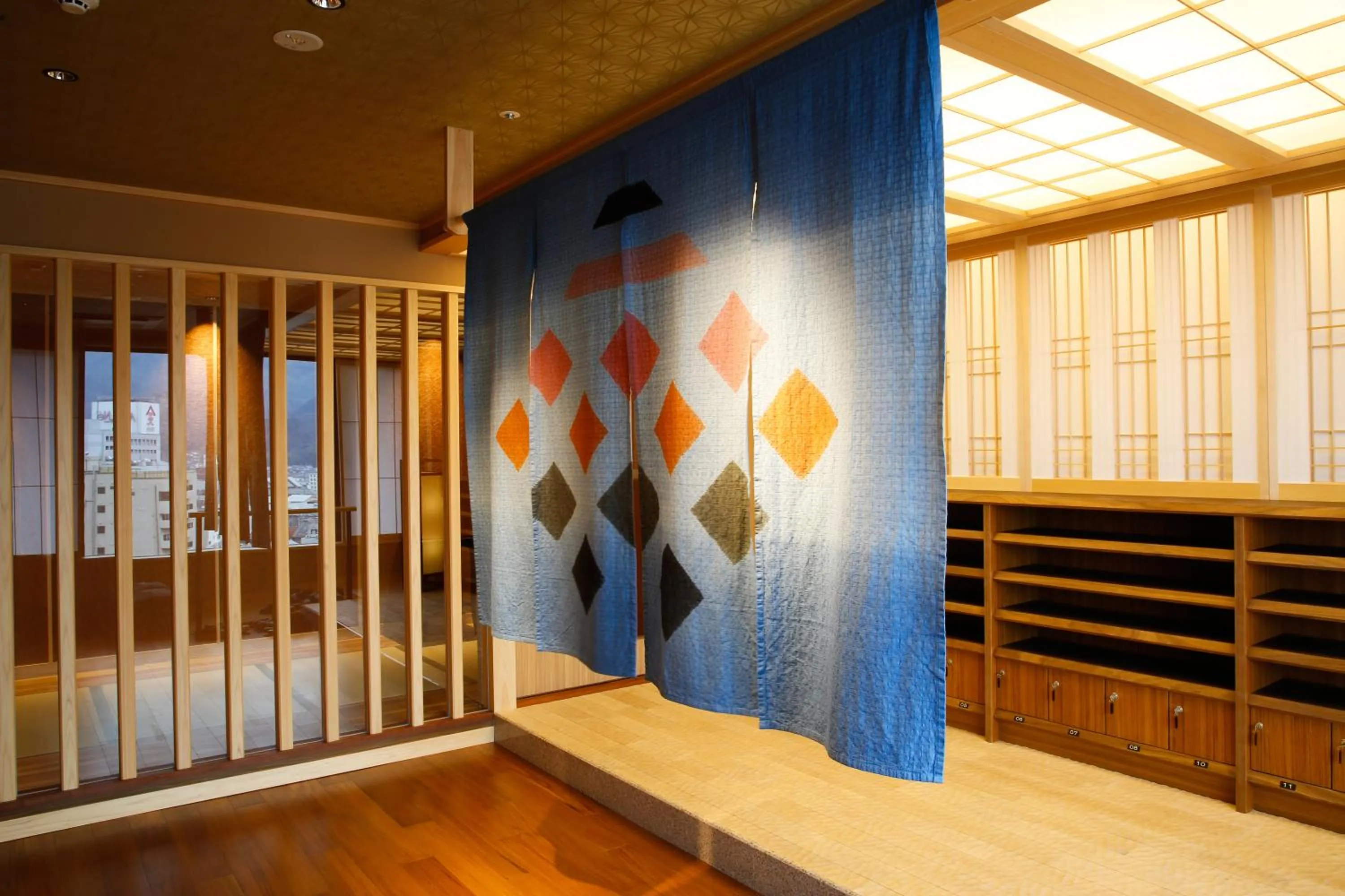 Bed in The Shiroyama Terrace Tsuyama Villa