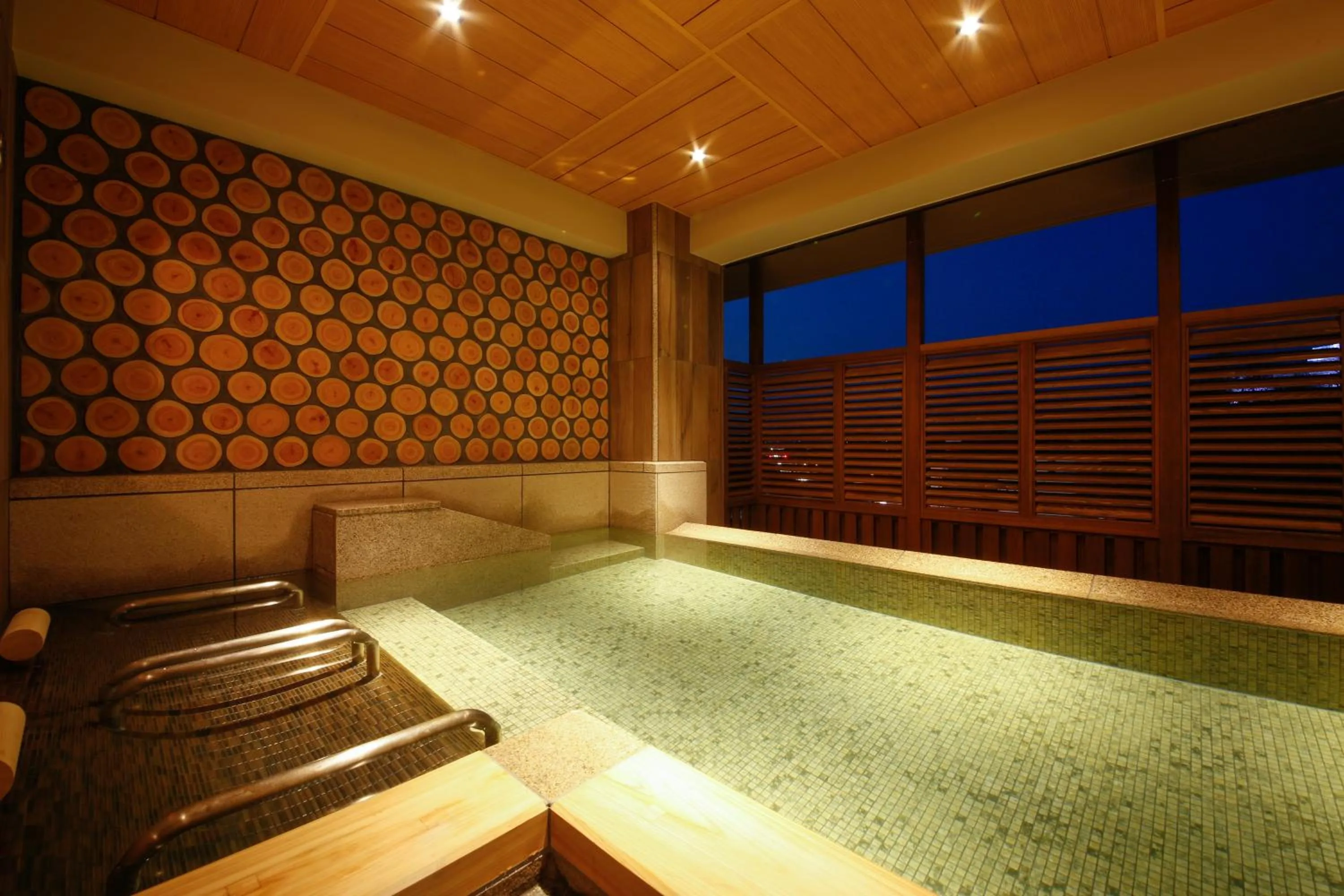 Hot Spring Bath in The Shiroyama Terrace Tsuyama Villa