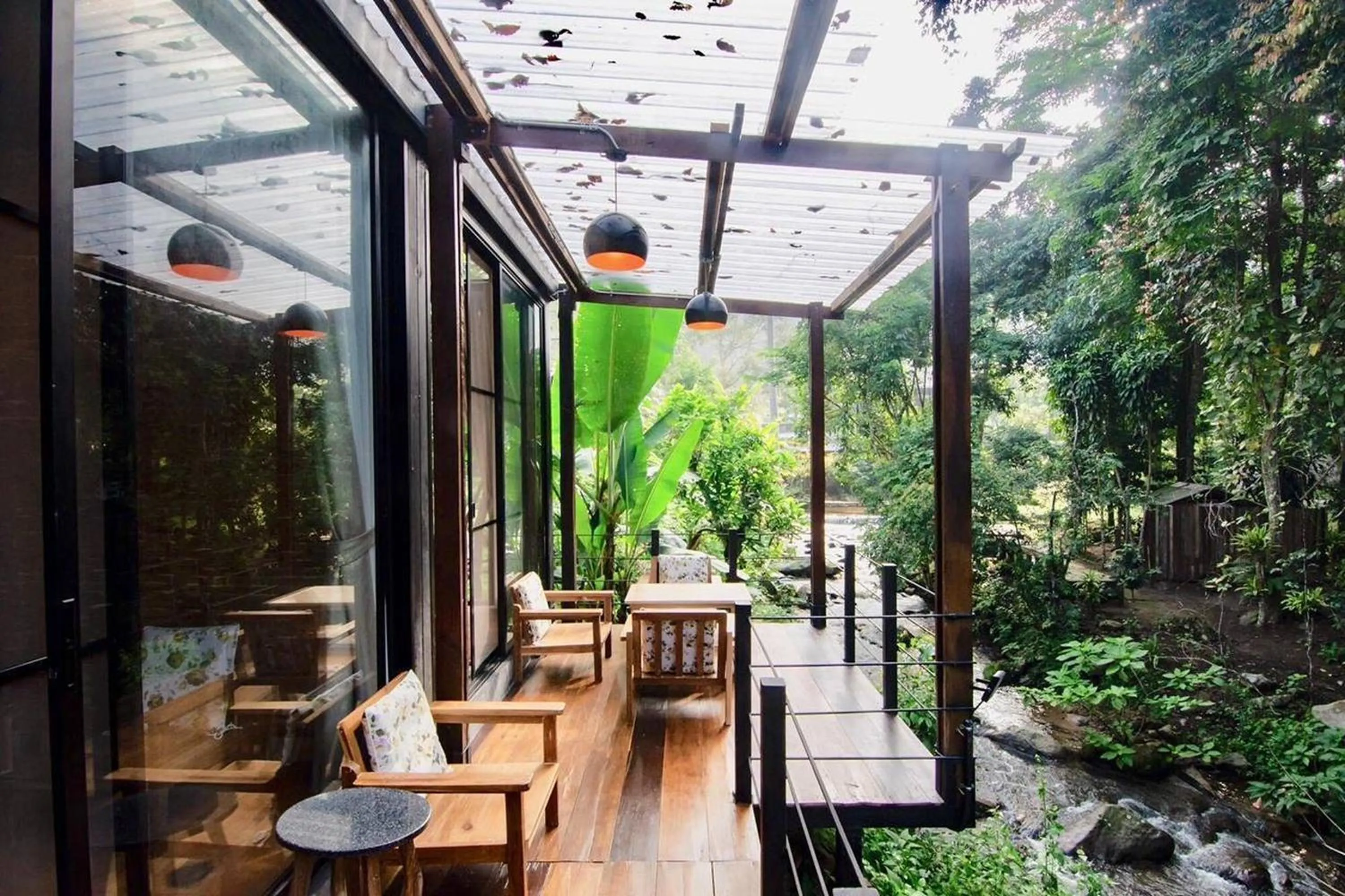 Garden view in Voraman Hut