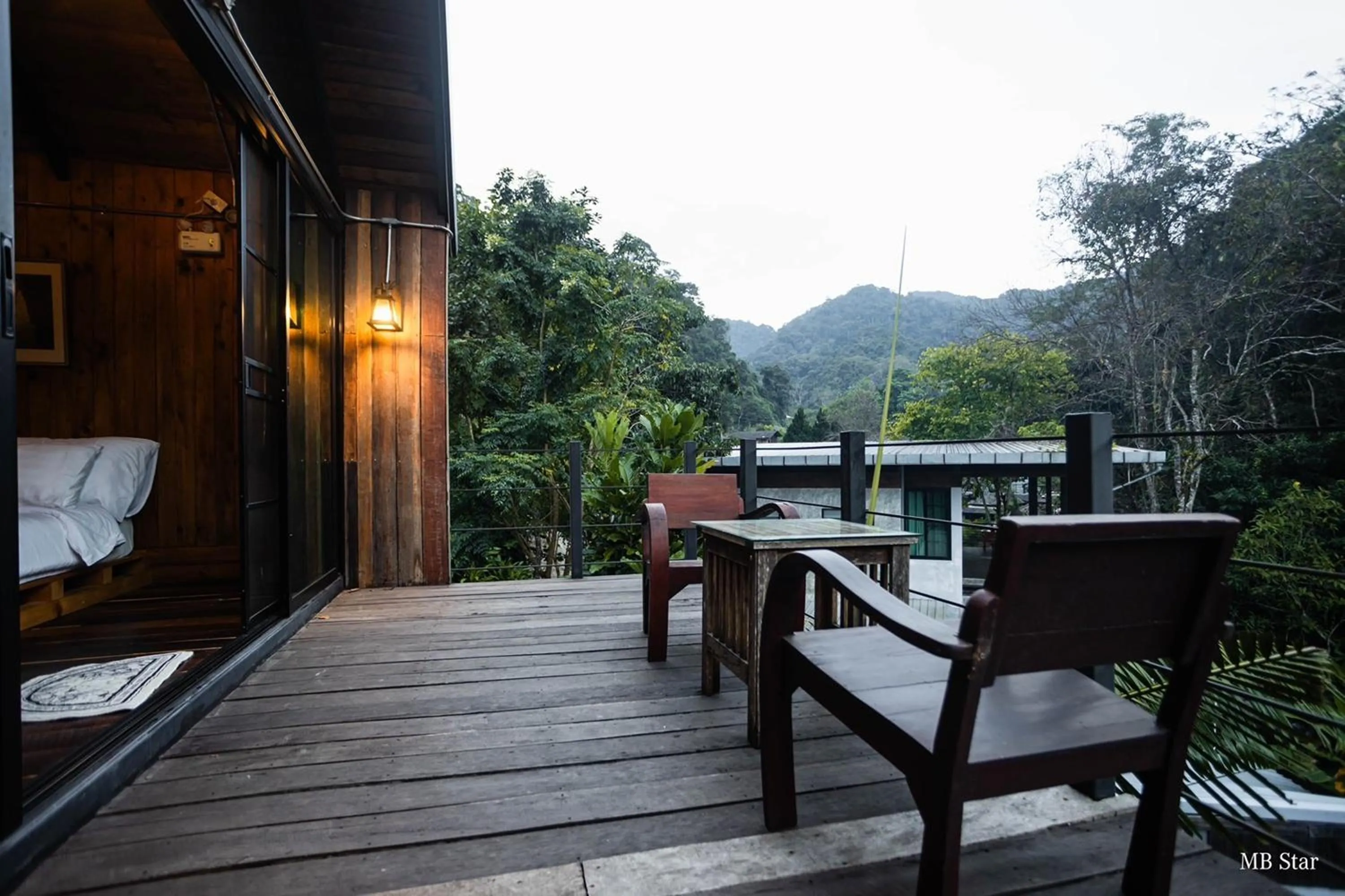 Balcony/Terrace in Voraman Hut
