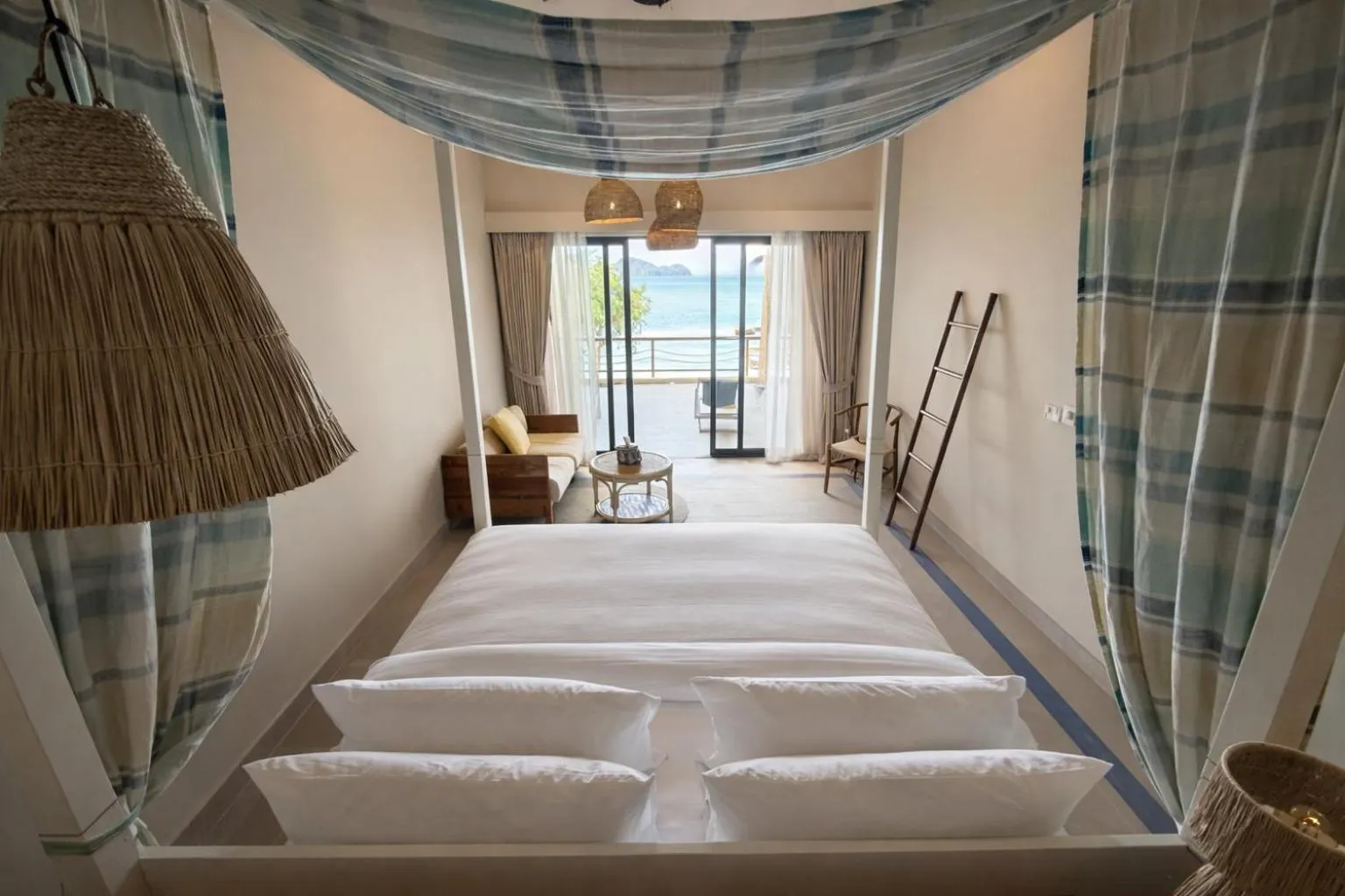 Bedroom in Baan Jai Dee Beach Front Hotel