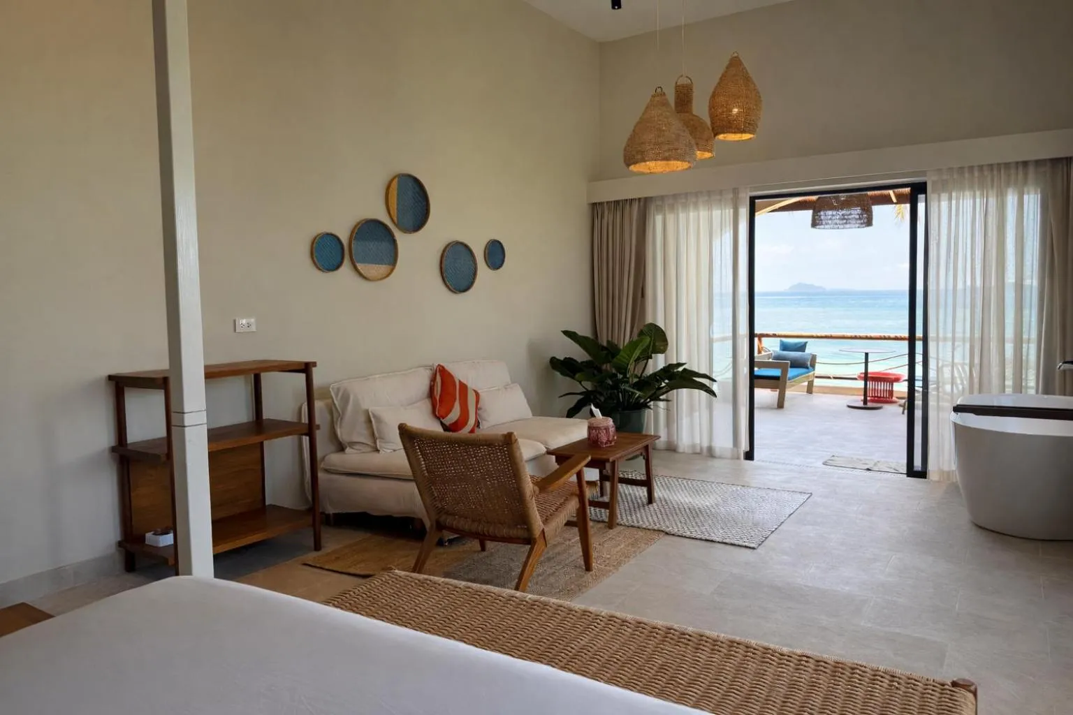 Bedroom in Baan Jai Dee Beach Front Hotel