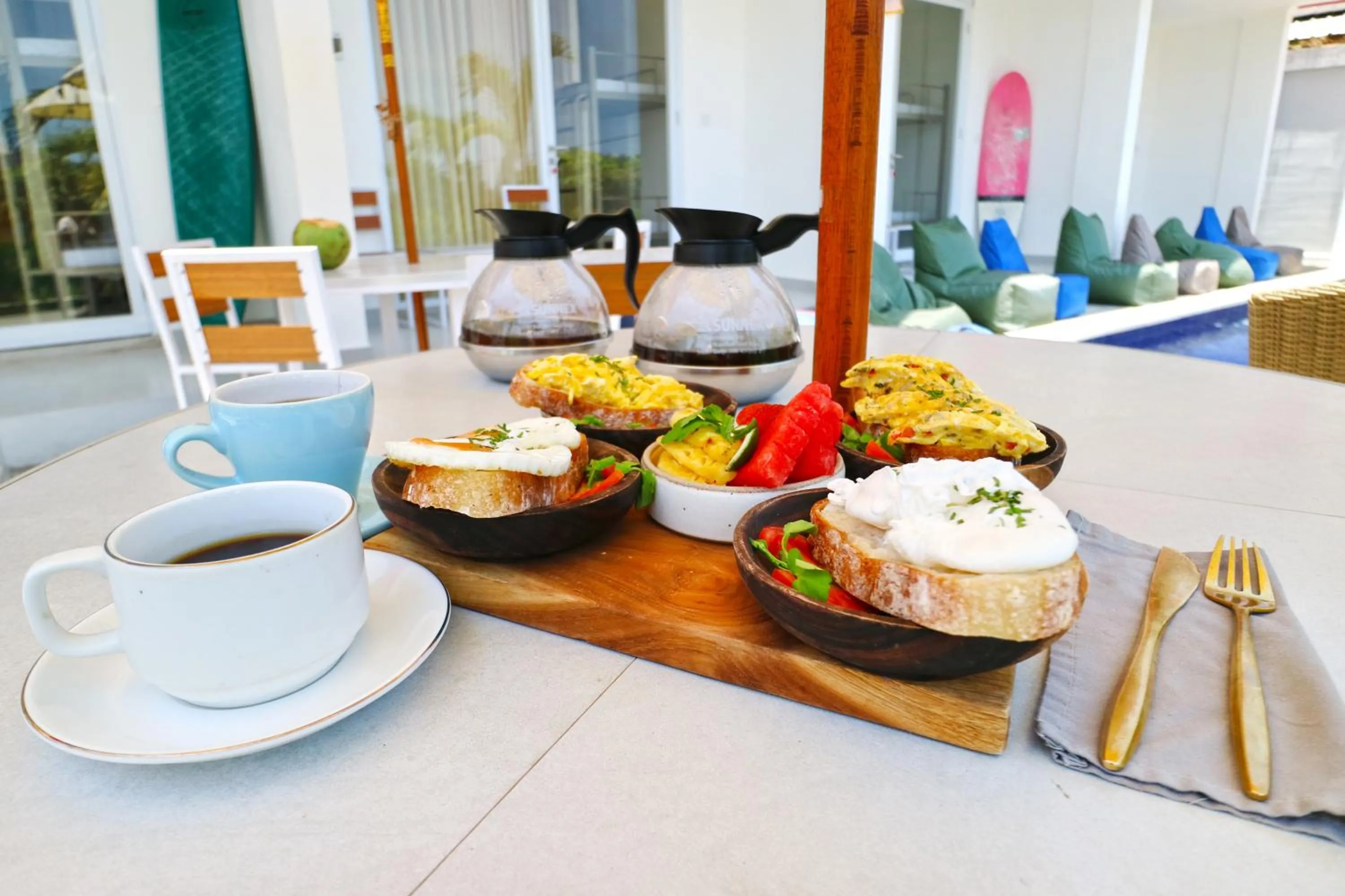 Breakfast in Margarita Surf Hostel Canggu