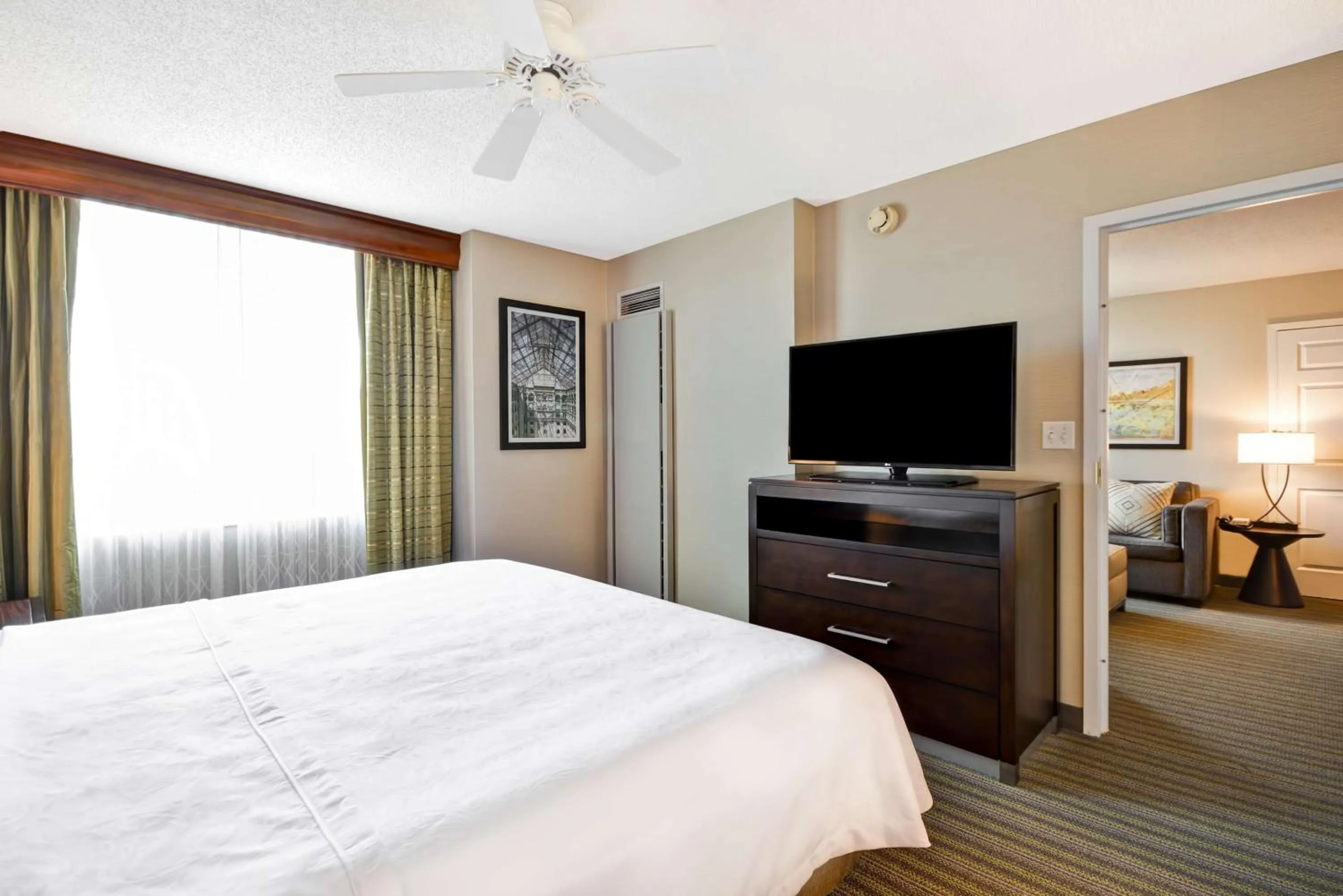Bed in Homewood Suites Dulles-International Airport