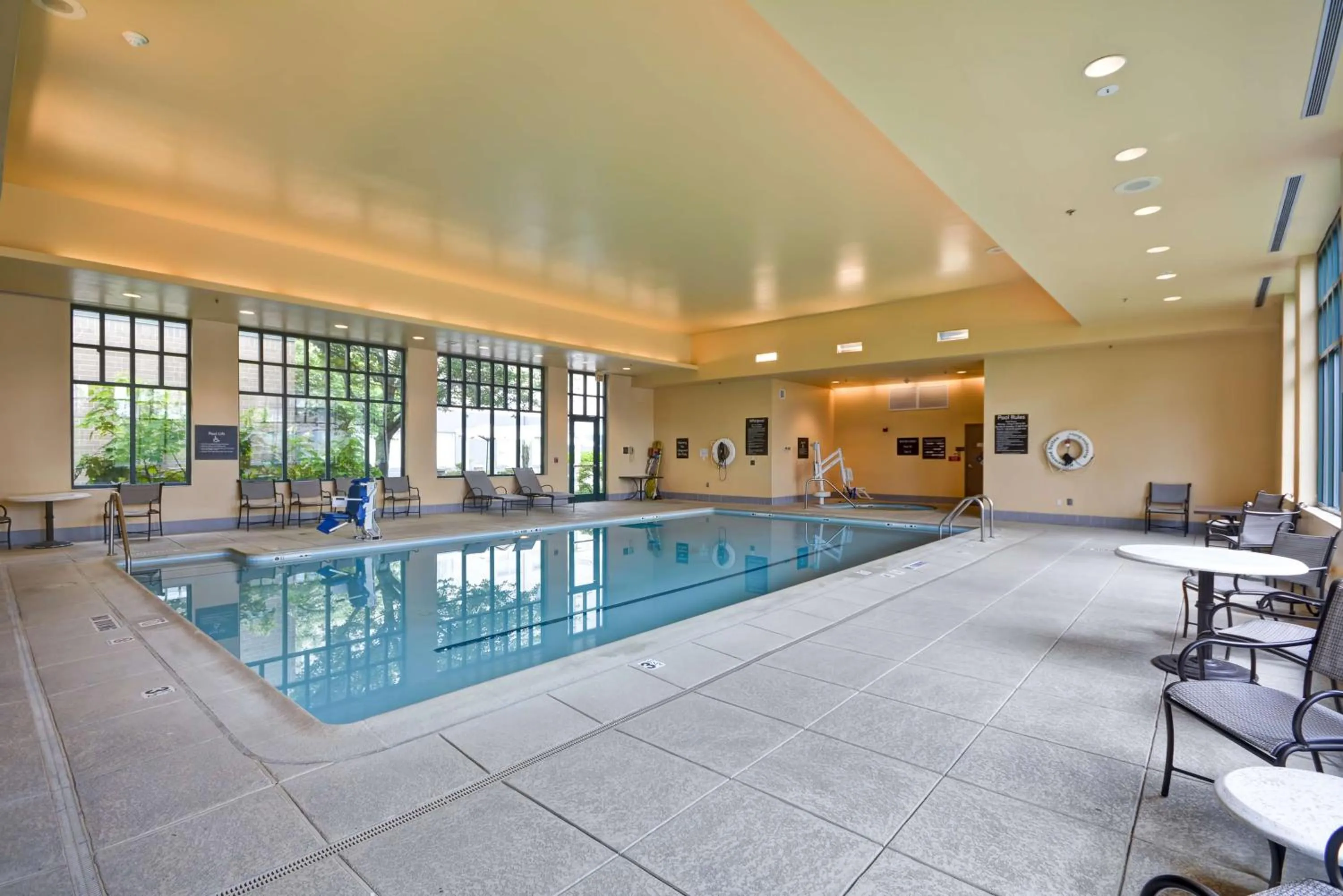 Pool view in Homewood Suites Dulles-International Airport
