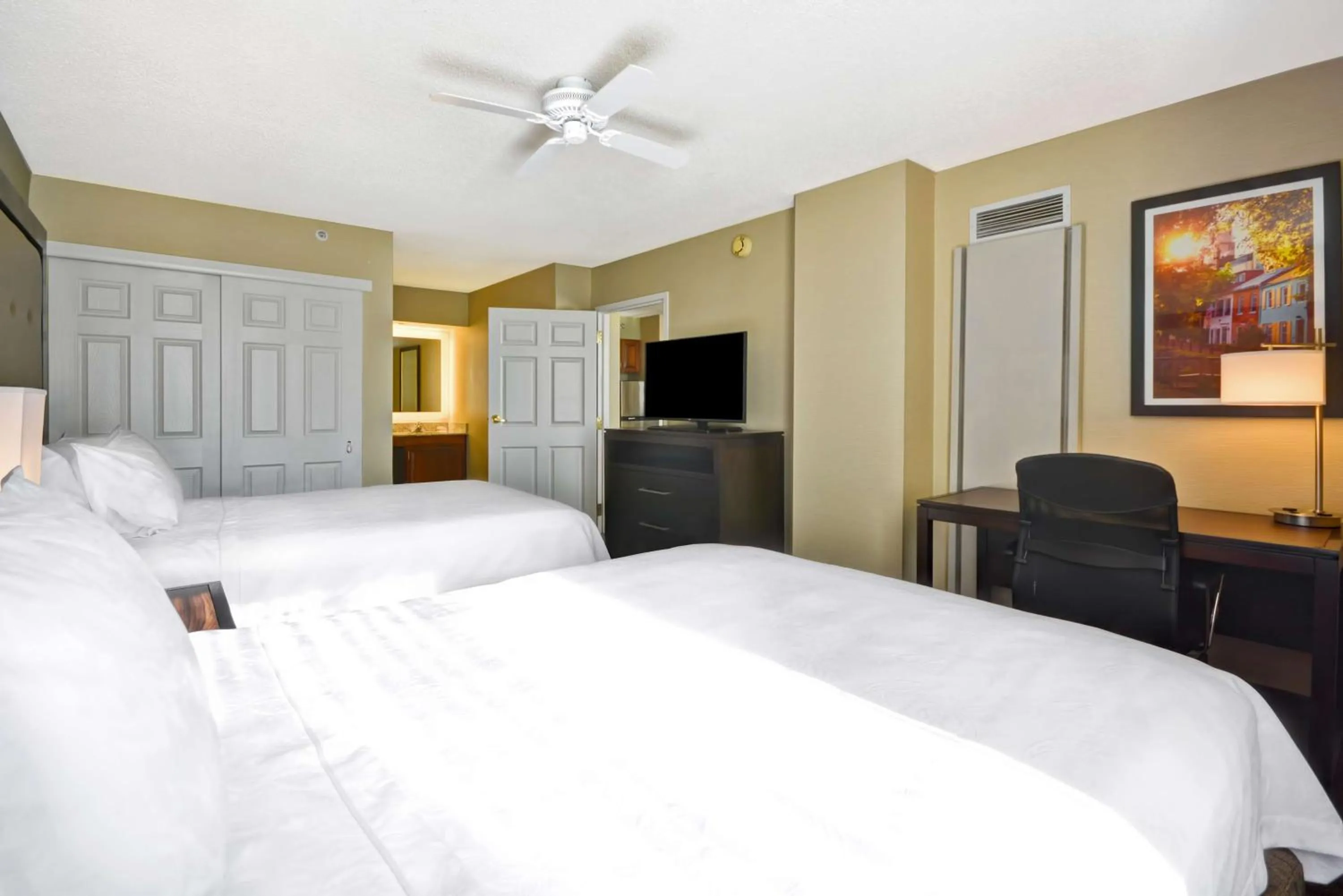 Bed in Homewood Suites Dulles-International Airport