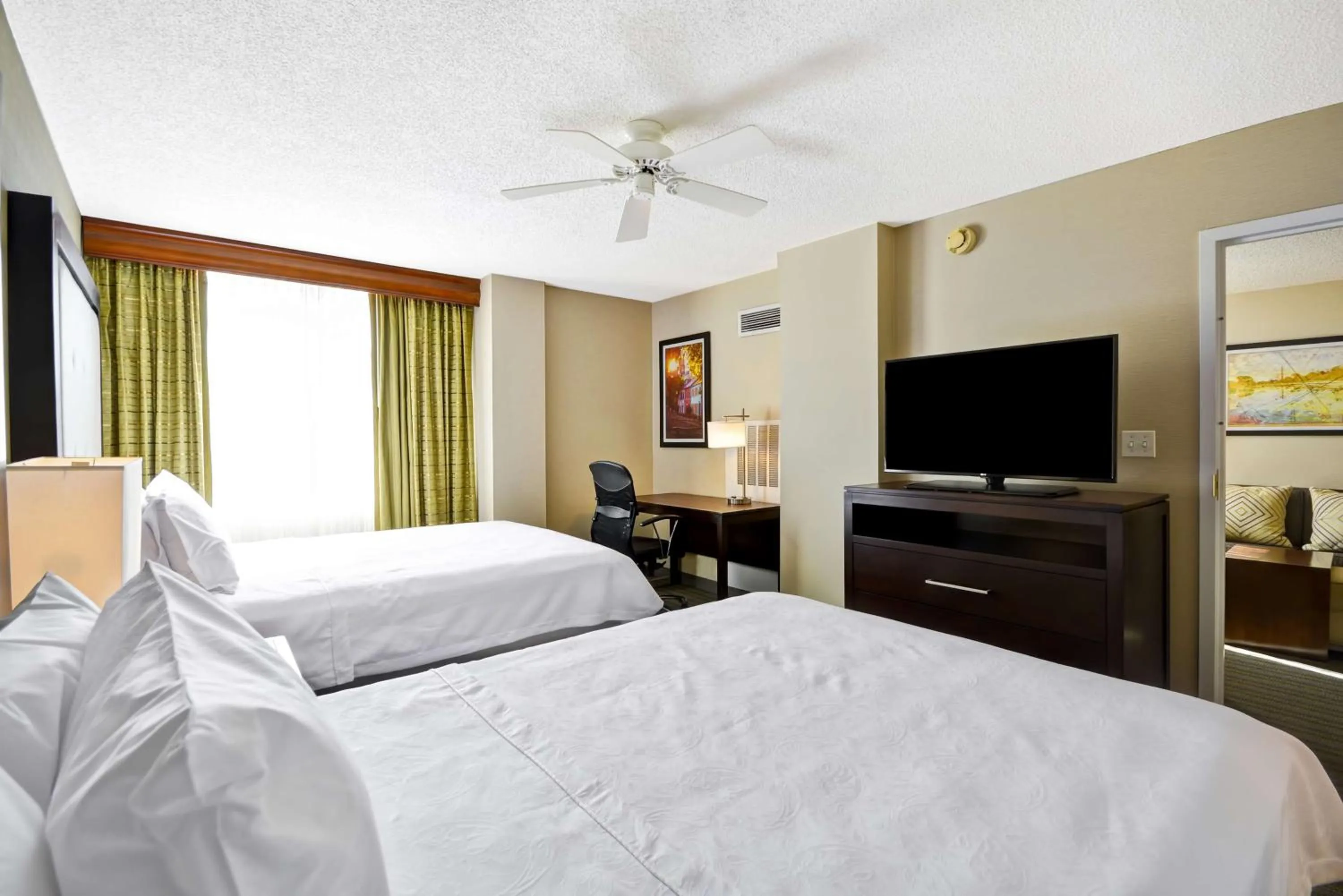 Bed in Homewood Suites Dulles-International Airport