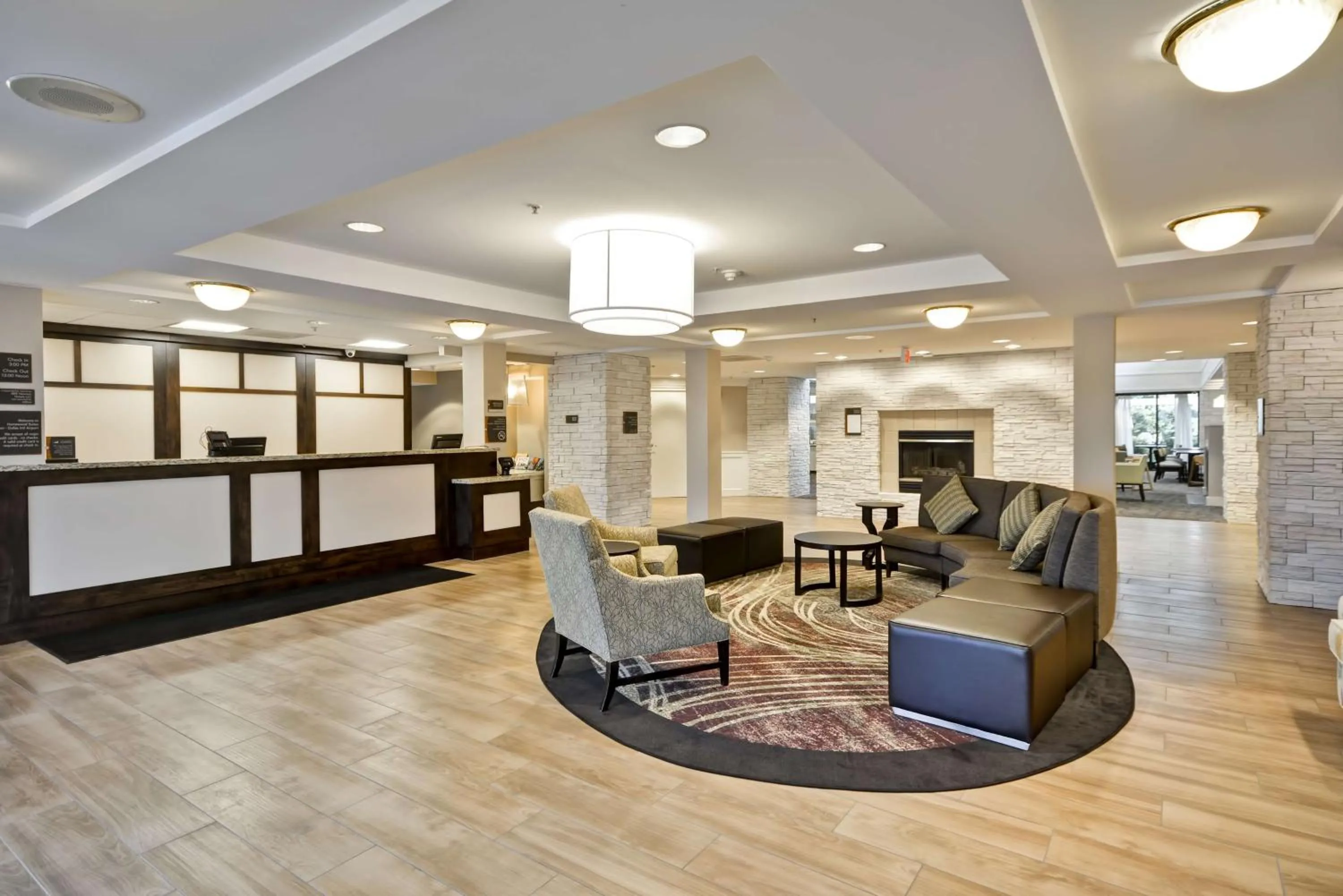 Lobby or reception in Homewood Suites Dulles-International Airport