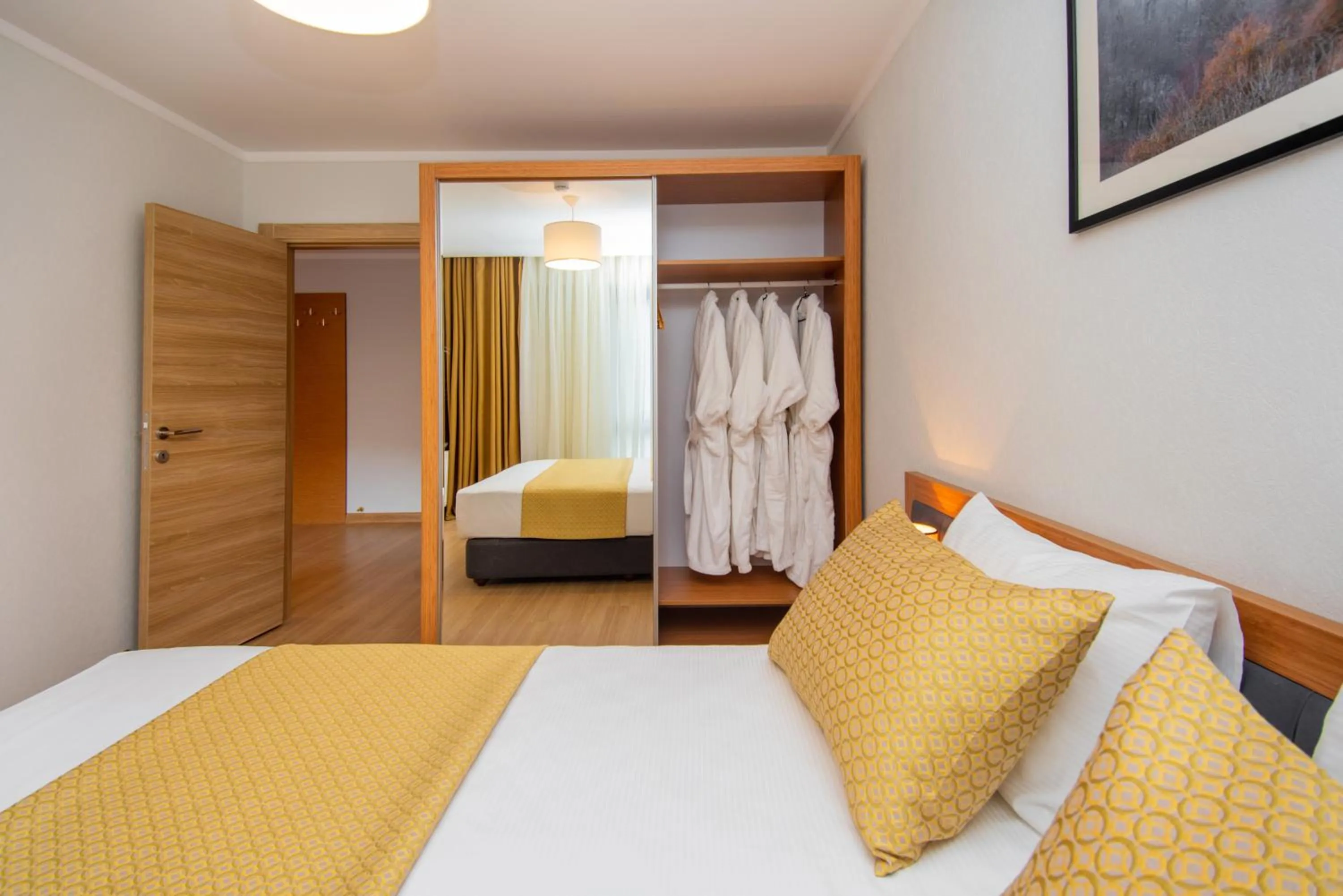 Bed in Orbi Palace Hotel Official