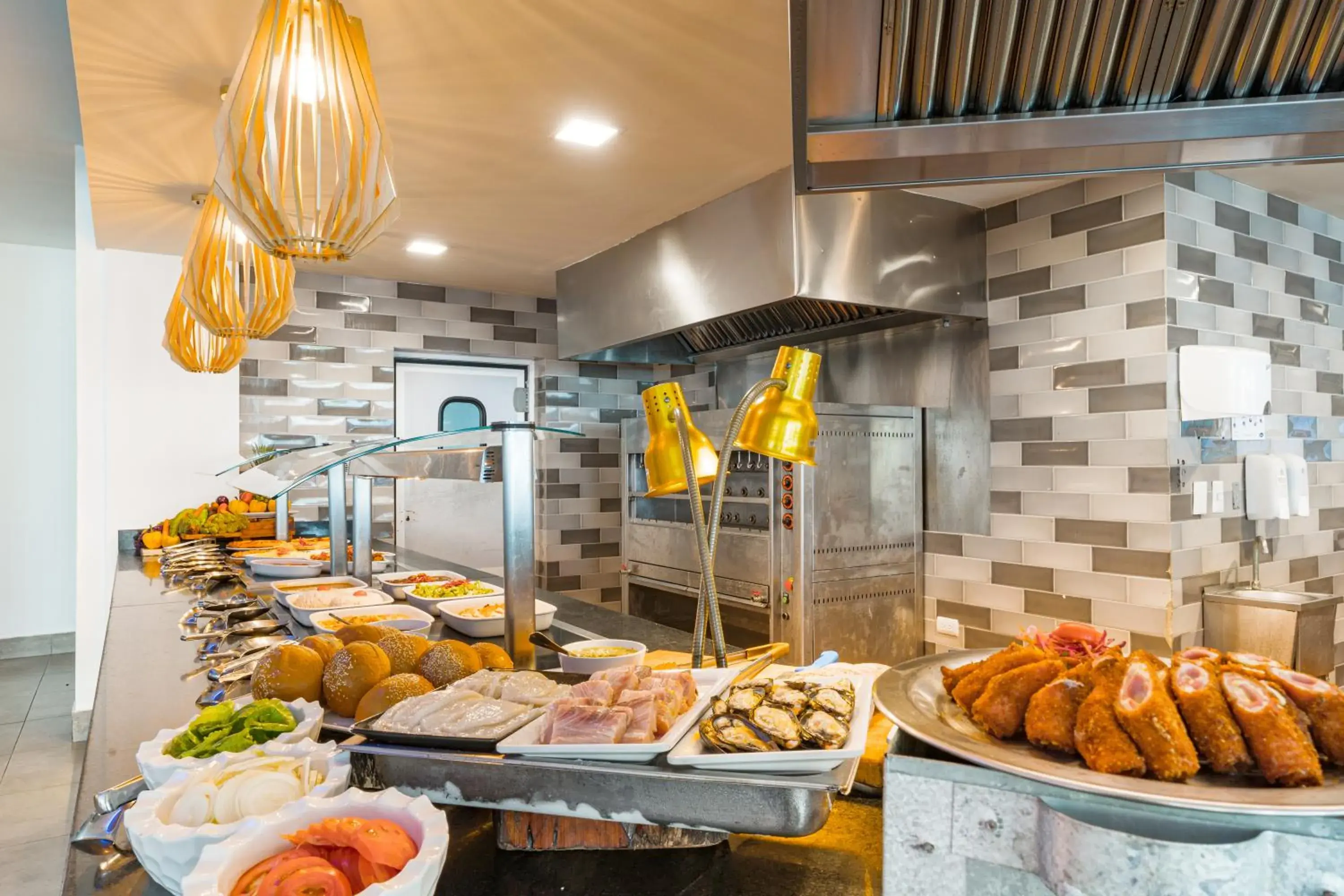 Buffet breakfast in Bakour Punta Cana Suites Buffet breakfast in Bakour Punta Cana Suites