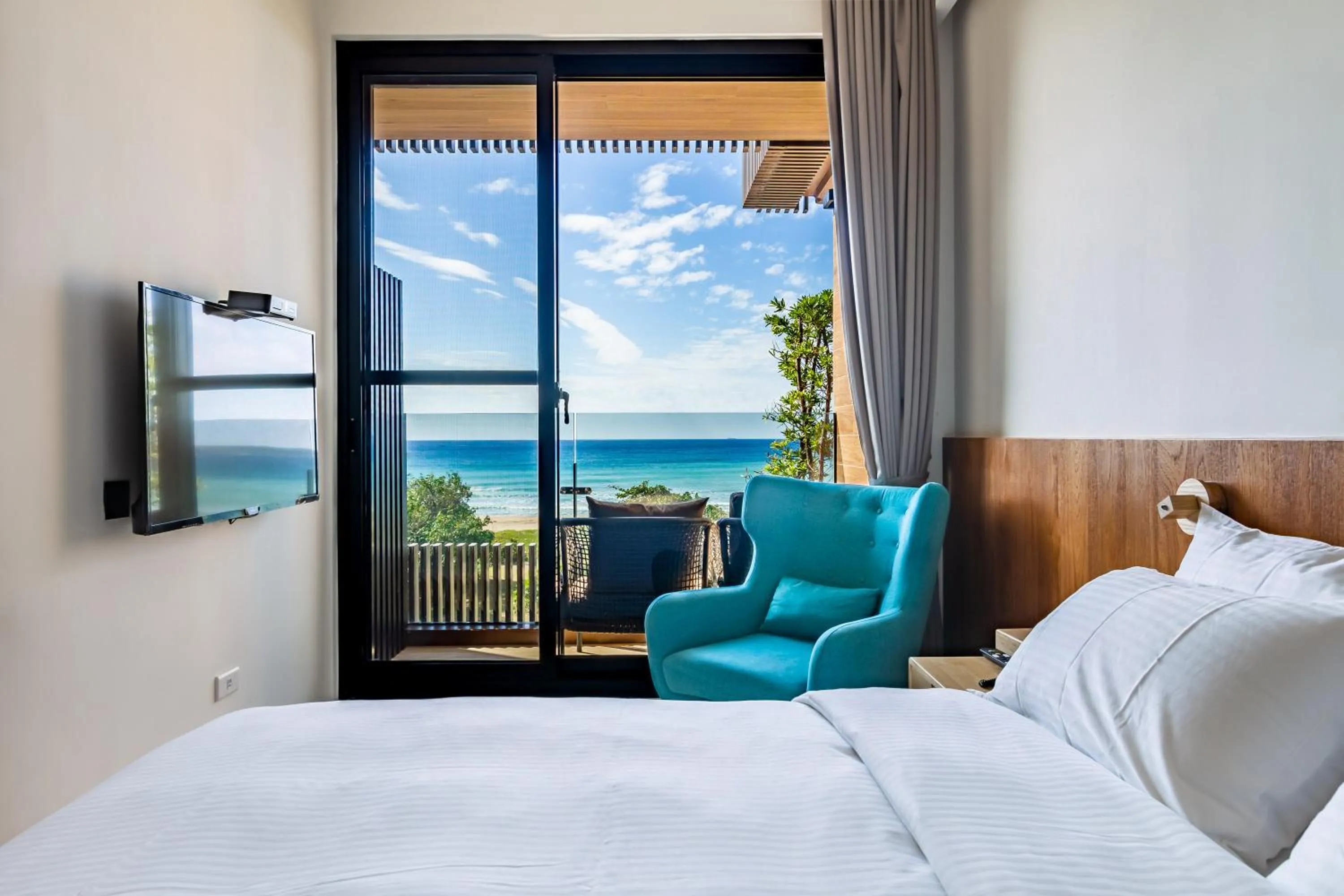 View (from property/room), Bed in Kenting Sea Wall 112