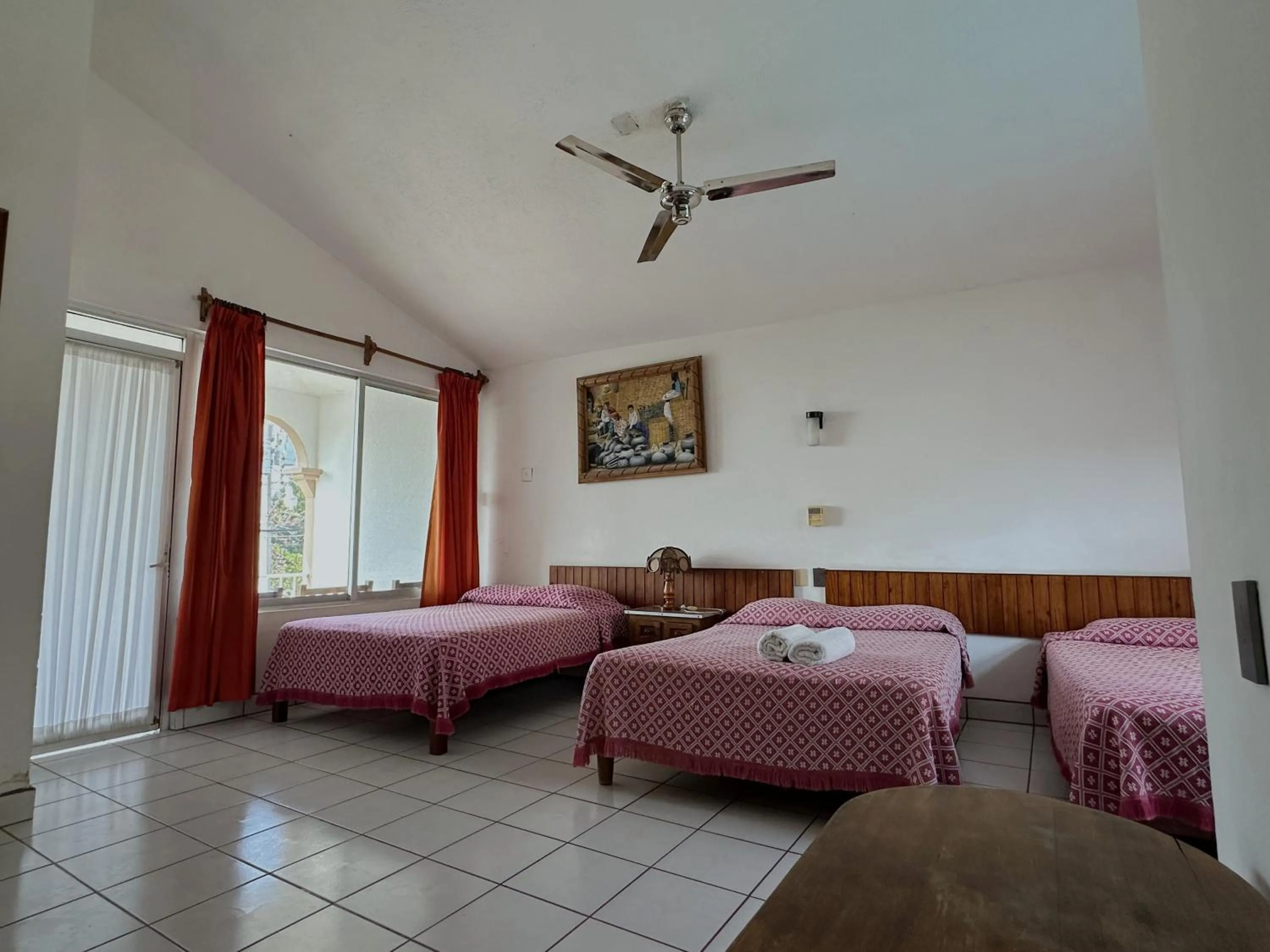 Bed in Hotel San Juan